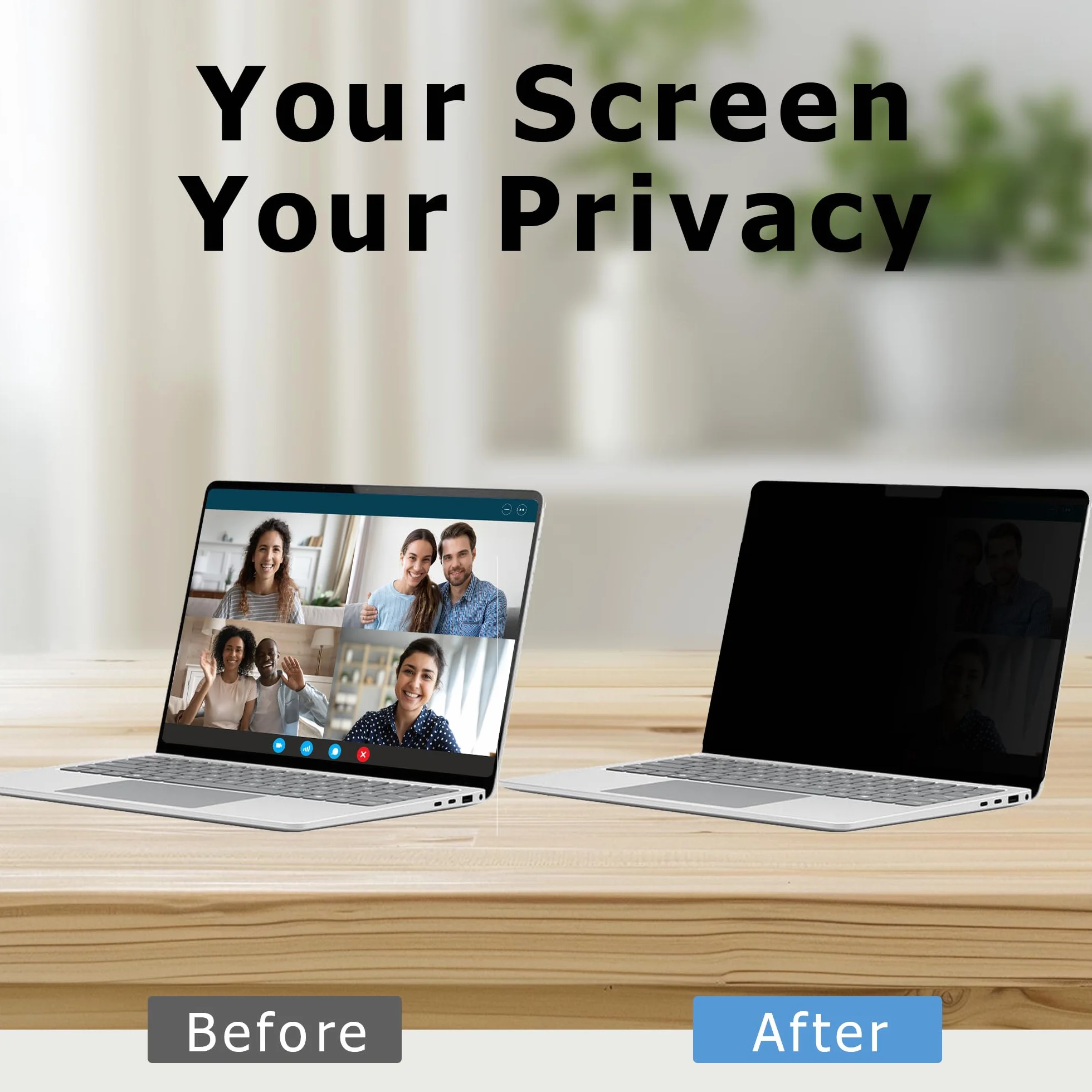 Adeway Prywatny Ekran do Macbook Pro 13 Cali (2016-2022, M1, M2) / Macbook Air 13 cali (2018-2021, M1), Anti-spy, Redukcja Niebieskiego Światła & Anti-Glare, Idealny do Biura i Podróży