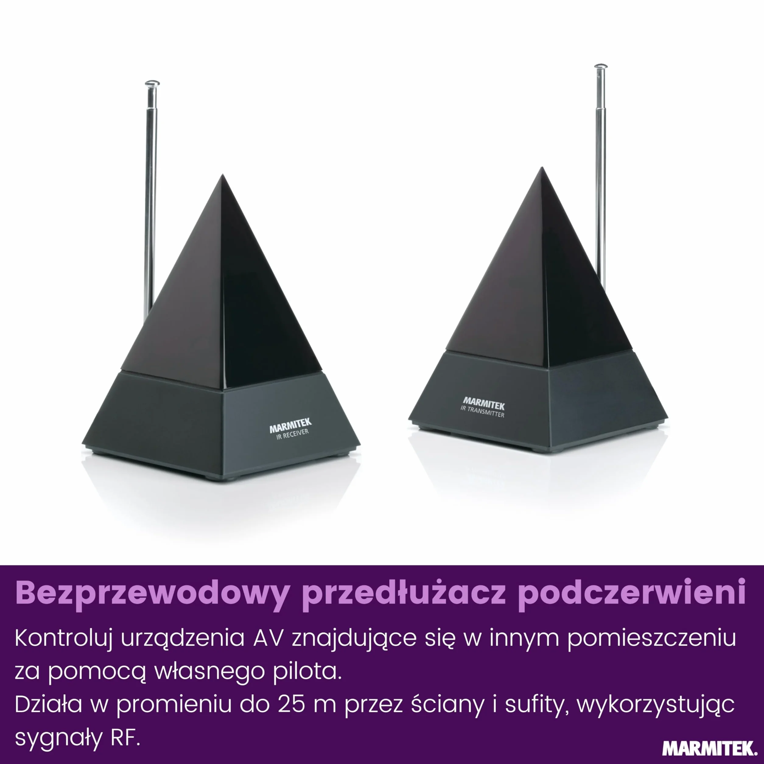 Marmitek Powermid XL Przedłużacz podczerwieni bezprzewodowy repeater IR