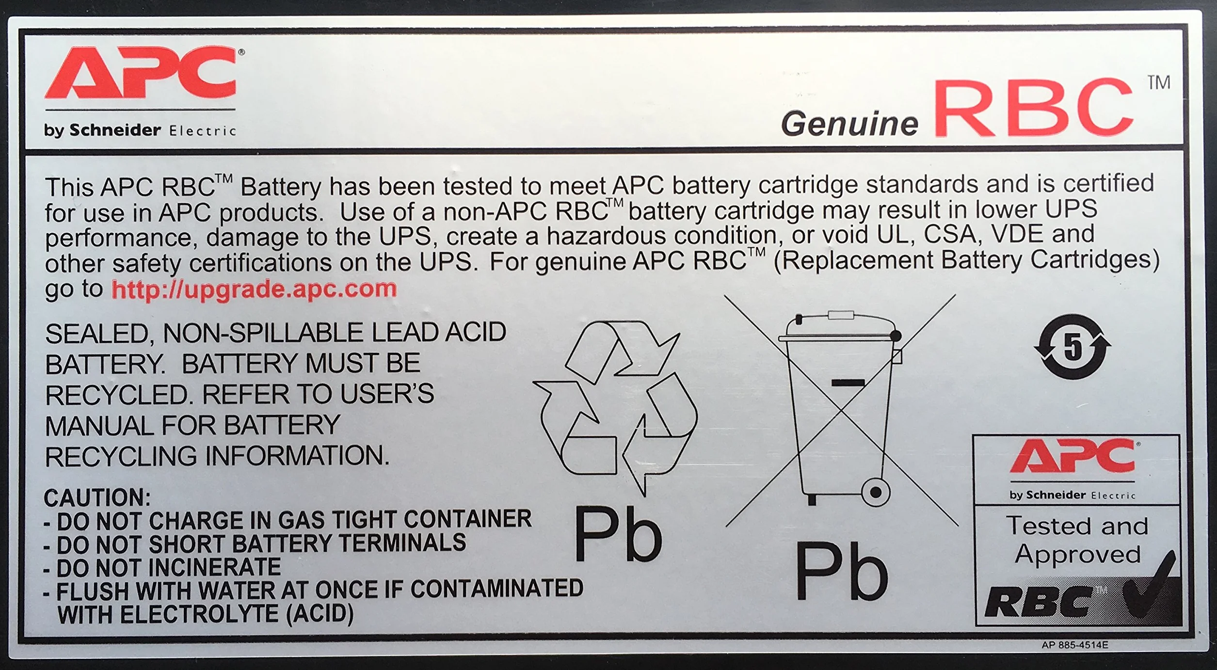 APC RBC106