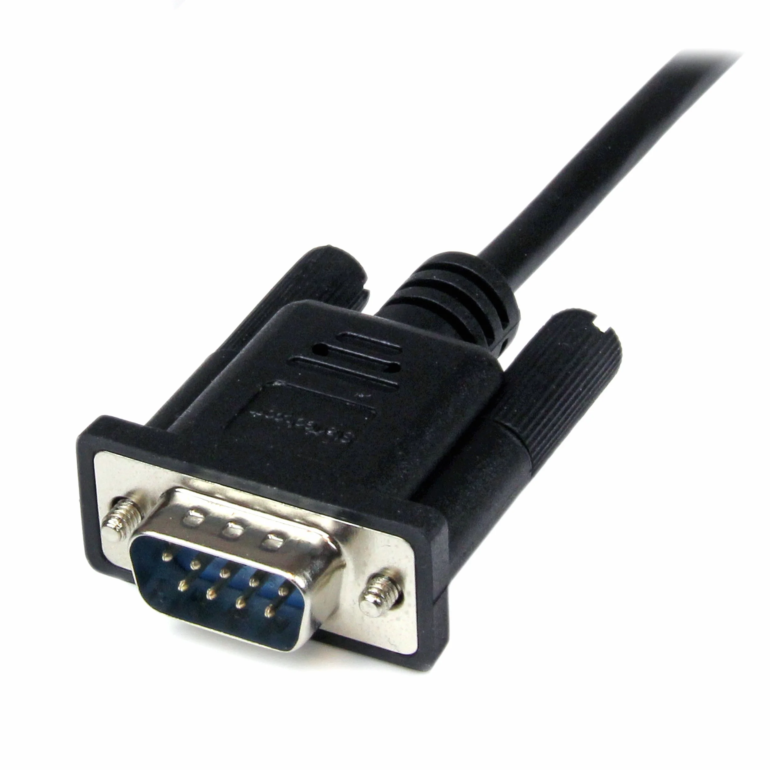 StarTech.com 1 m czarny DB9 RS232 szeregowy kabel modemu Null F/M, DB9 męski na żeński, 9-pinowy kabel modemu, 1 x DB9 (M), 1 x DB9 (F) - czarny