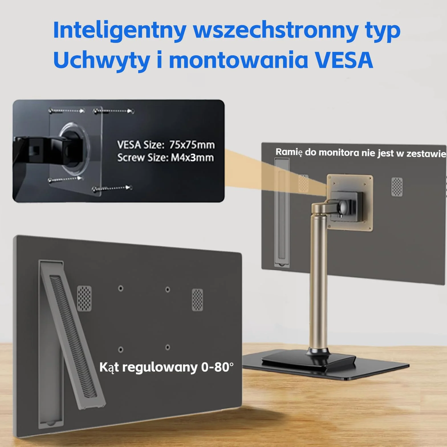 Przenośny monitor, 15,6" 1920×1080 FHD IPS przenośny ekran do laptopa ze stojakiem, montaż VESA,drugi ekran do laptopa/PC/Mac/PS5/Xbox - złącze USB C i HDMI [Klasa energetyczna A]