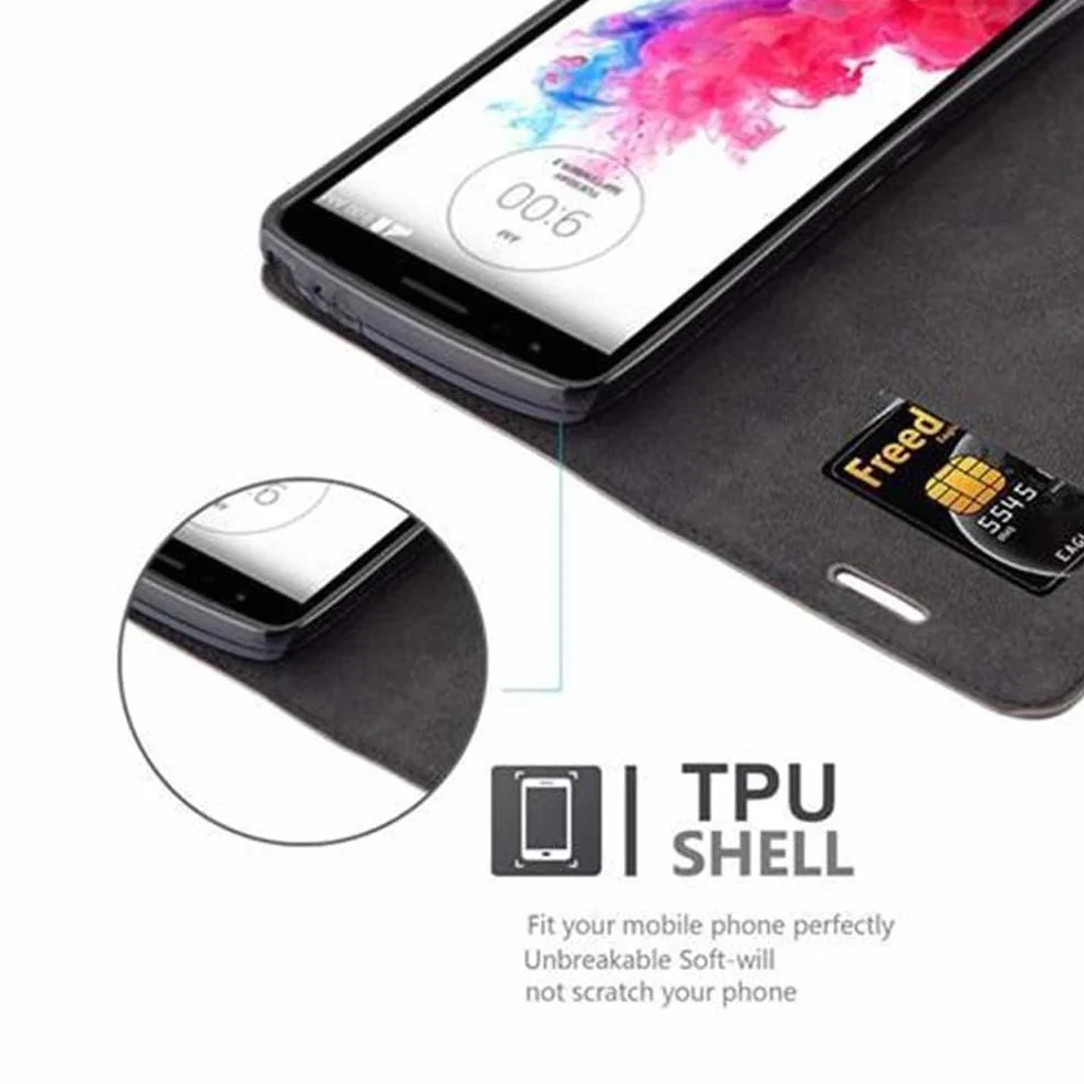 Etui na książki Cadorabo działa z LG G3 STYLUS w kawie brązowej - z magnetycznym zamknięciem, funkcją stojaka i przegródką na karty - portfel pokrowiec etui etui etui etui z klapką ze skóry PU