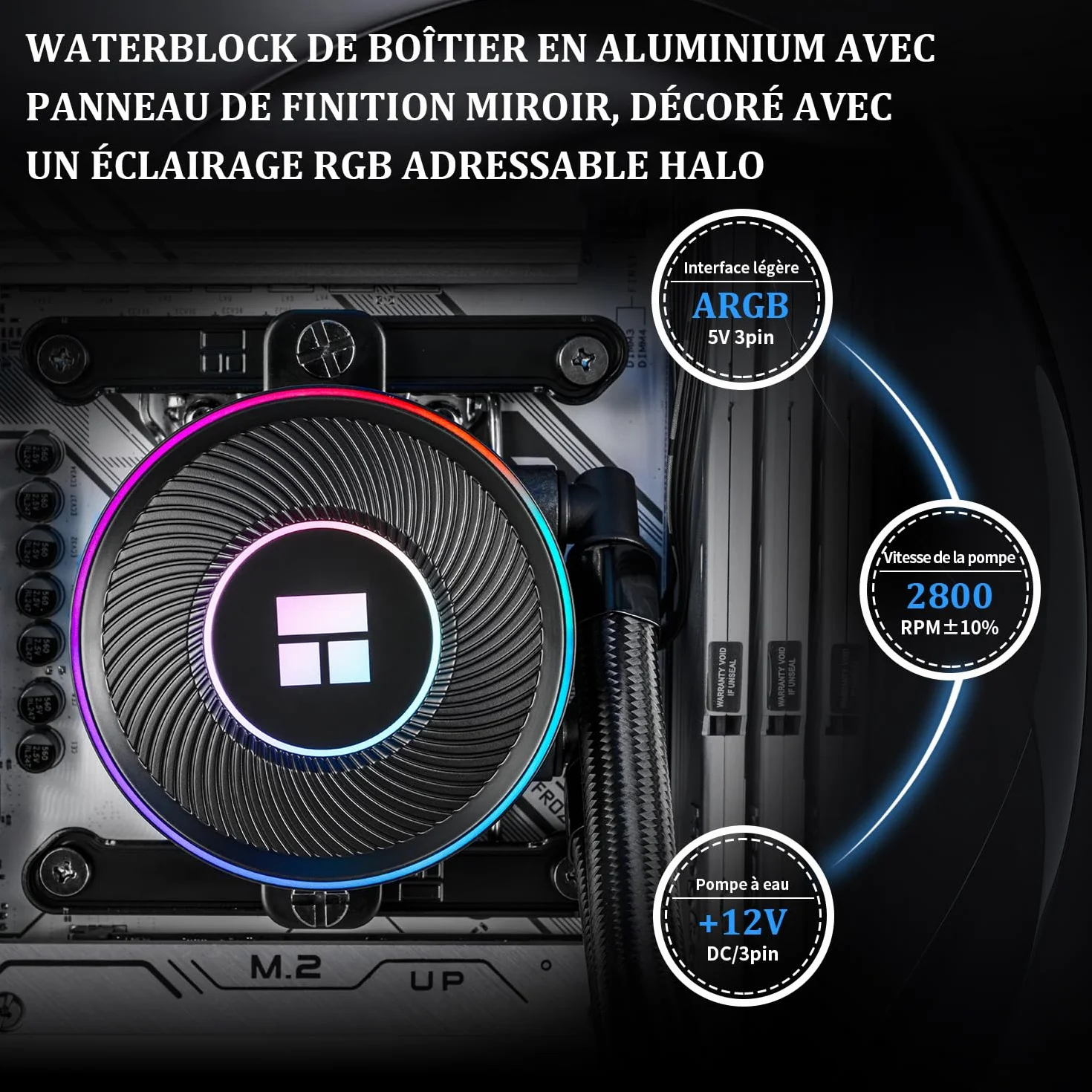 Thermalright Aqua Elite 240 V5 ARGB Black chłodnica cieczy CPU 240 mm 2x TL-S12 PWM AIO