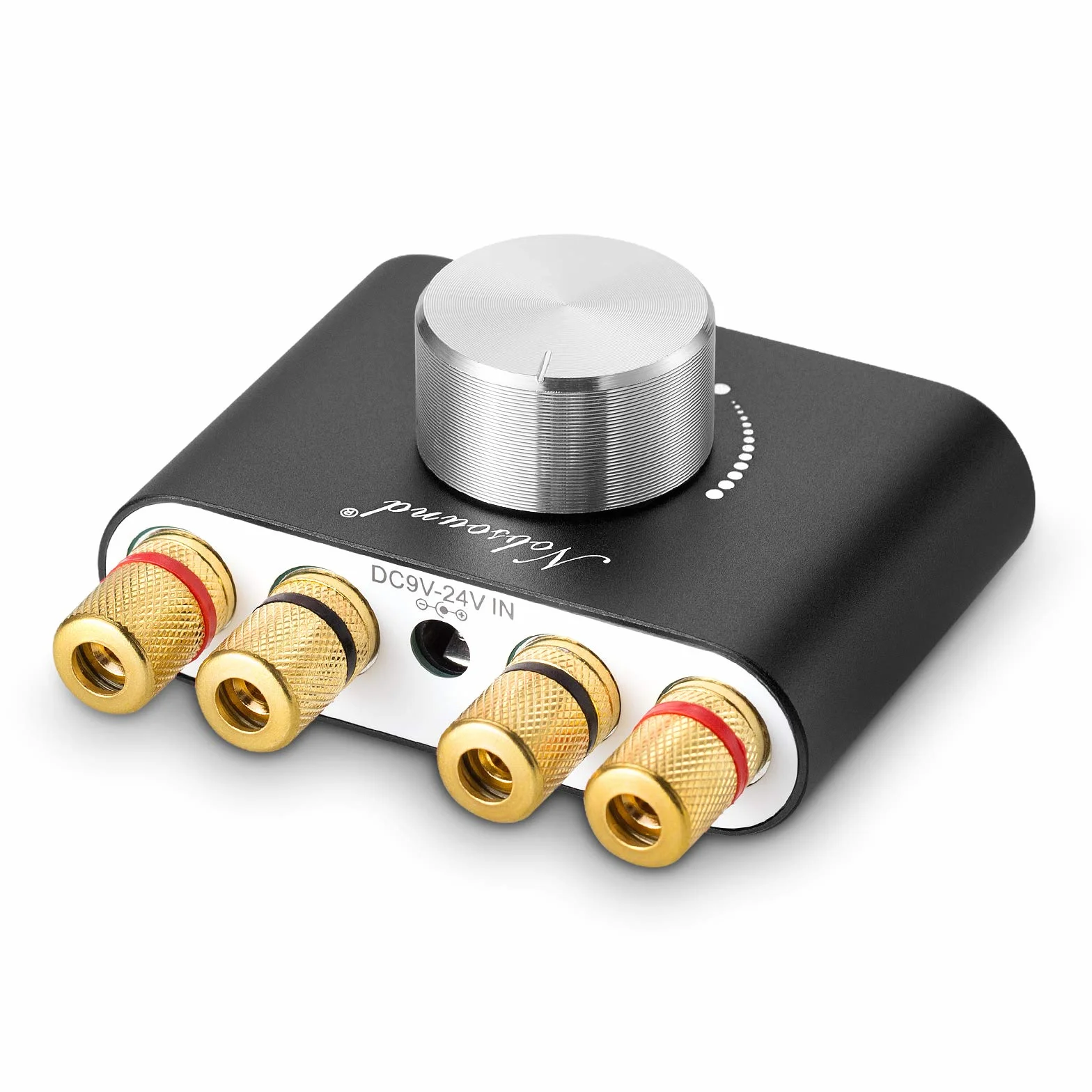 Nobsound Mini wzmacniacz mocy Bluetooth; Hi-FI Digital Amp 2.0 Channel 50W × 2 z wejściem AUX/USB/Bluetooth; bezprzewodowy odbiornik audio; Karta dźwiękowa z kartą zasilającą (czarny)