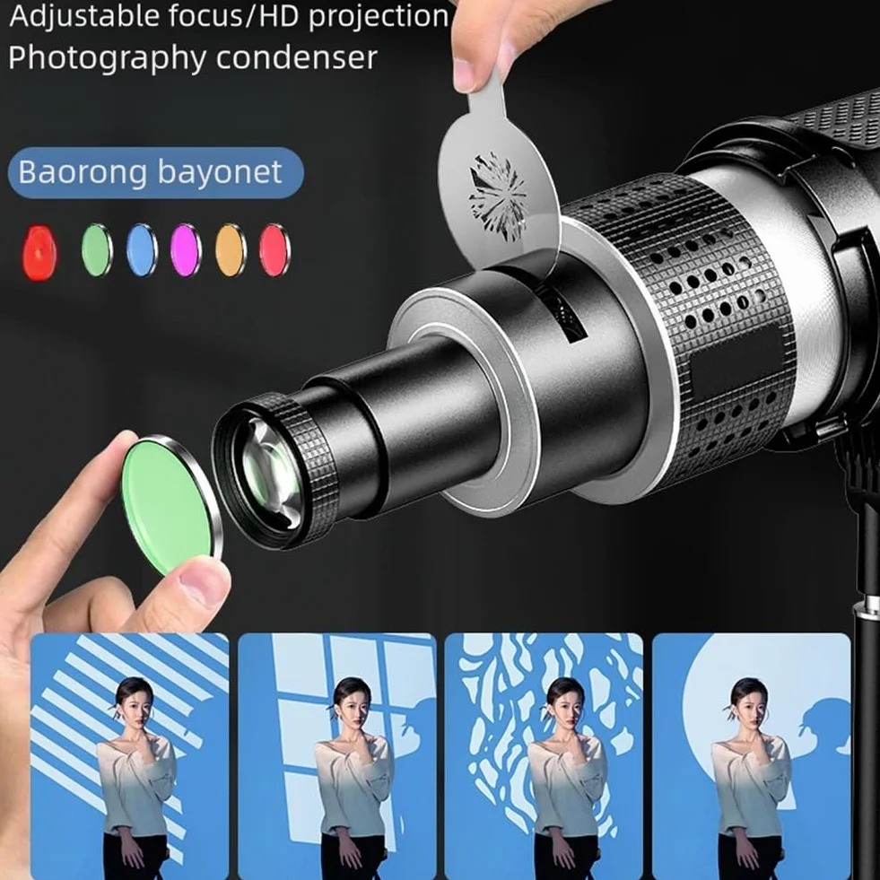 Photo Flash Snoot Stożkowy obiektyw Modelowanie Wideo Kształt Photo Studio Zestaw oświetleniowy z optycznym obiektywem projektora 35 GB