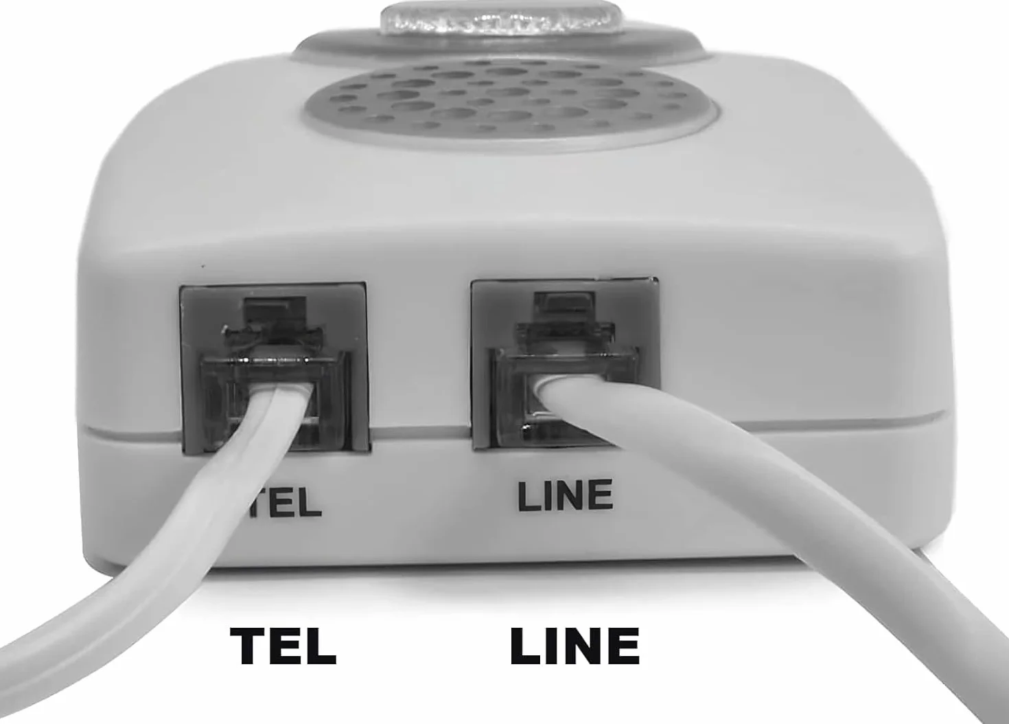 VOCA Wzmacniacz dzwonka telefonicznego, wzmocnienie do 105 db dzięki powiadomieniu o oświetleniu LED do telefonów stacjonarnych, montowany na ścianie, idealny do hałaśliwych i niedosłyszących