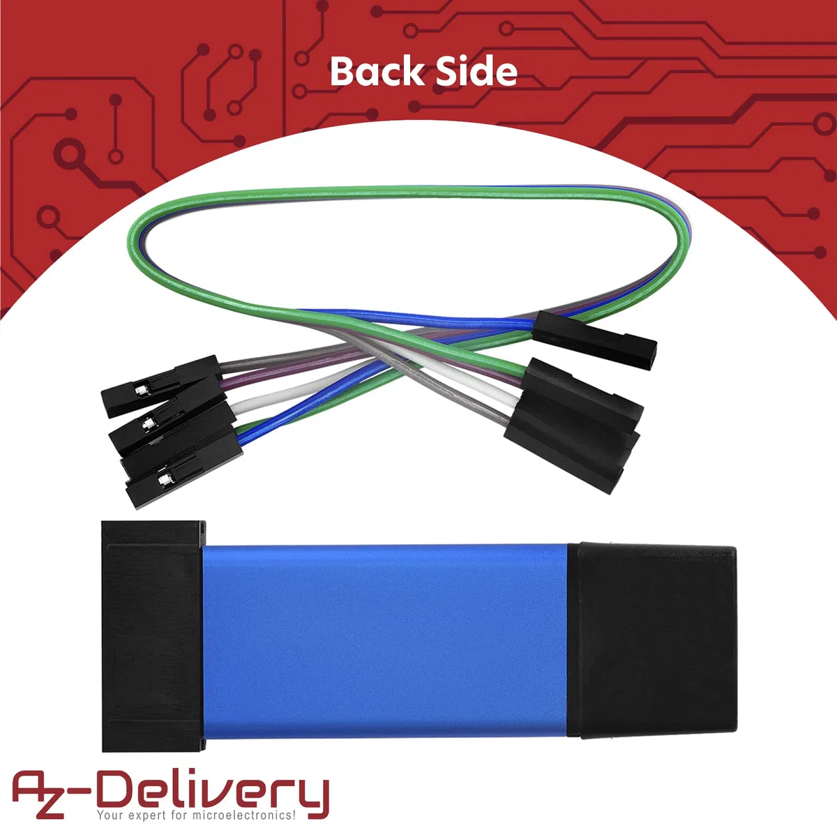 AZDelivery Mini debugger i emulator programowania Stlink V2 dla STM8 i STM32 z aluminiową obudową kompatybilny z Arduino wraz z E-Book!