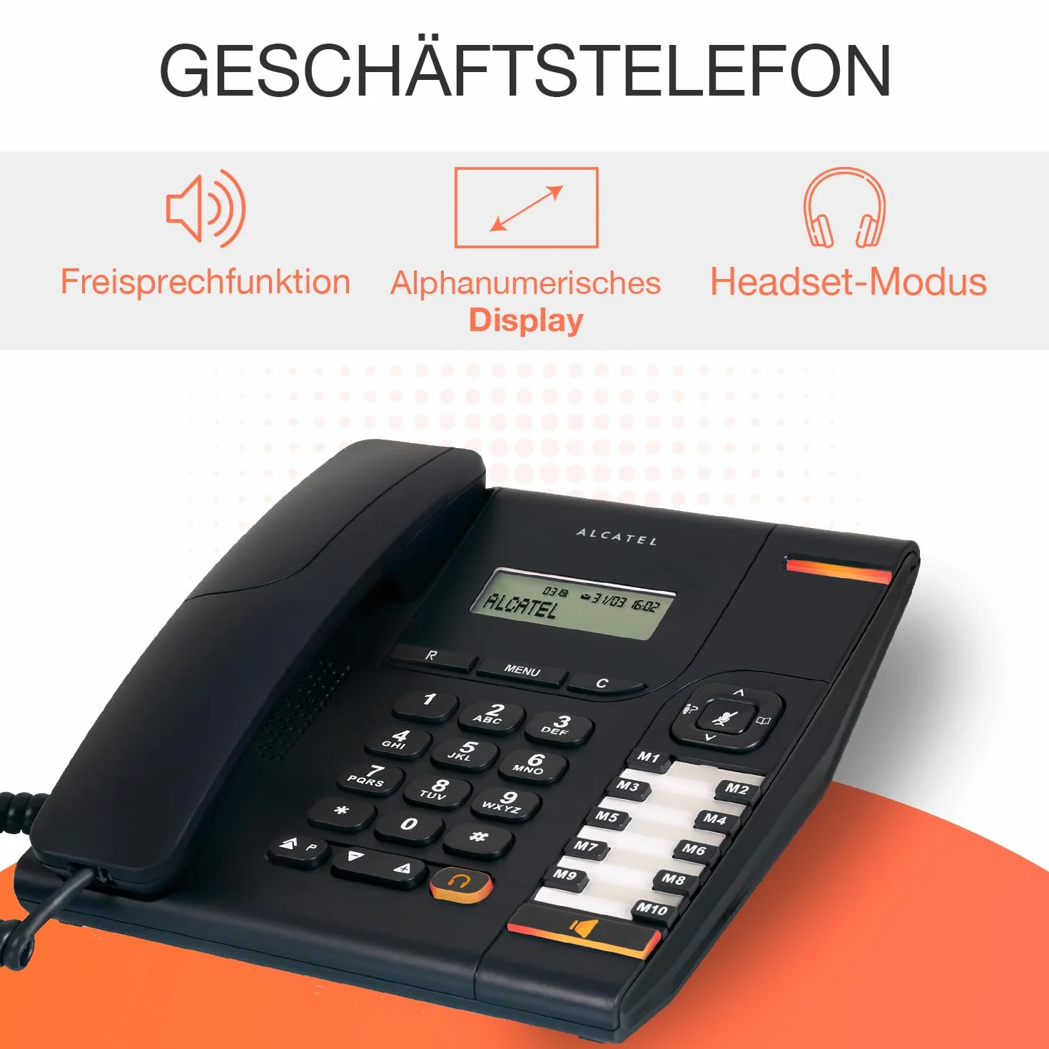 Alcatel Temporis 580, czarny