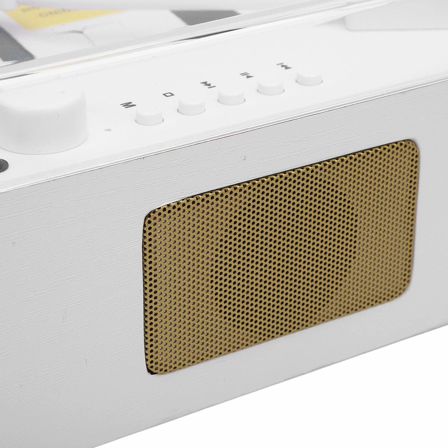 Odtwarzacz CD Bluetooth 5.0 z Podwójnymi Głośnikami Stereo, Biały