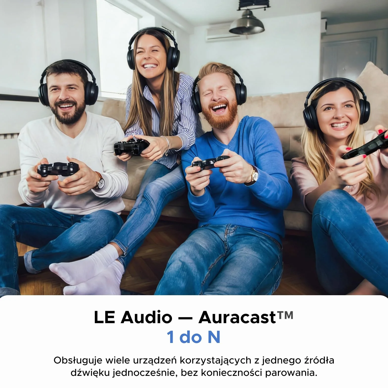 Adapter audio UGREEN LE Audio USB-C 6.0 Bluetooth LC 3 o niskim opóźnieniu i dwóch trybach, bezprzewodowy klucz sprzętowy Bluetooth do komputerów PC, Mac, PS5 i konsol do gier
