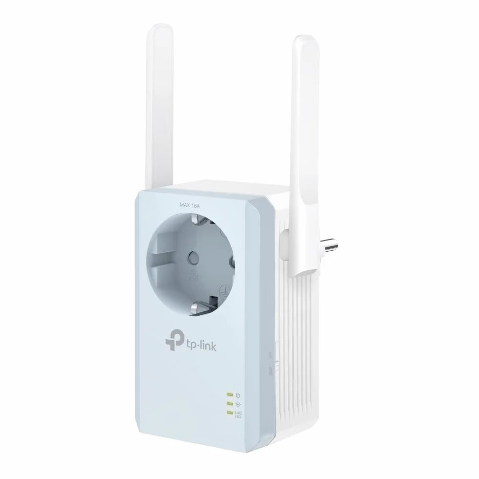 TP-Link RE365 | Wzmacniacz sygnału Wi-Fi AC1200 z przelotowym gniazdem elektrycznym | Dwupasmowy | Prędkość do 1200 Mb/s | Zintegrowane gniazdo zasilania | Inteligentny wskaźnik sygnału