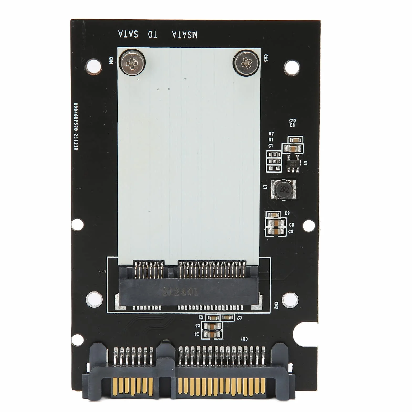 Adapter MSATA do SATA III 6 Gb/s Interfejs Szybkiego Transferu Pamięci Masowej Karta Konwertera Dysku Twardego Mini Dysk Twardy Sata o Wysokiej Wydajności, dla Dysku SSD MSATA 26.8/50.95mm