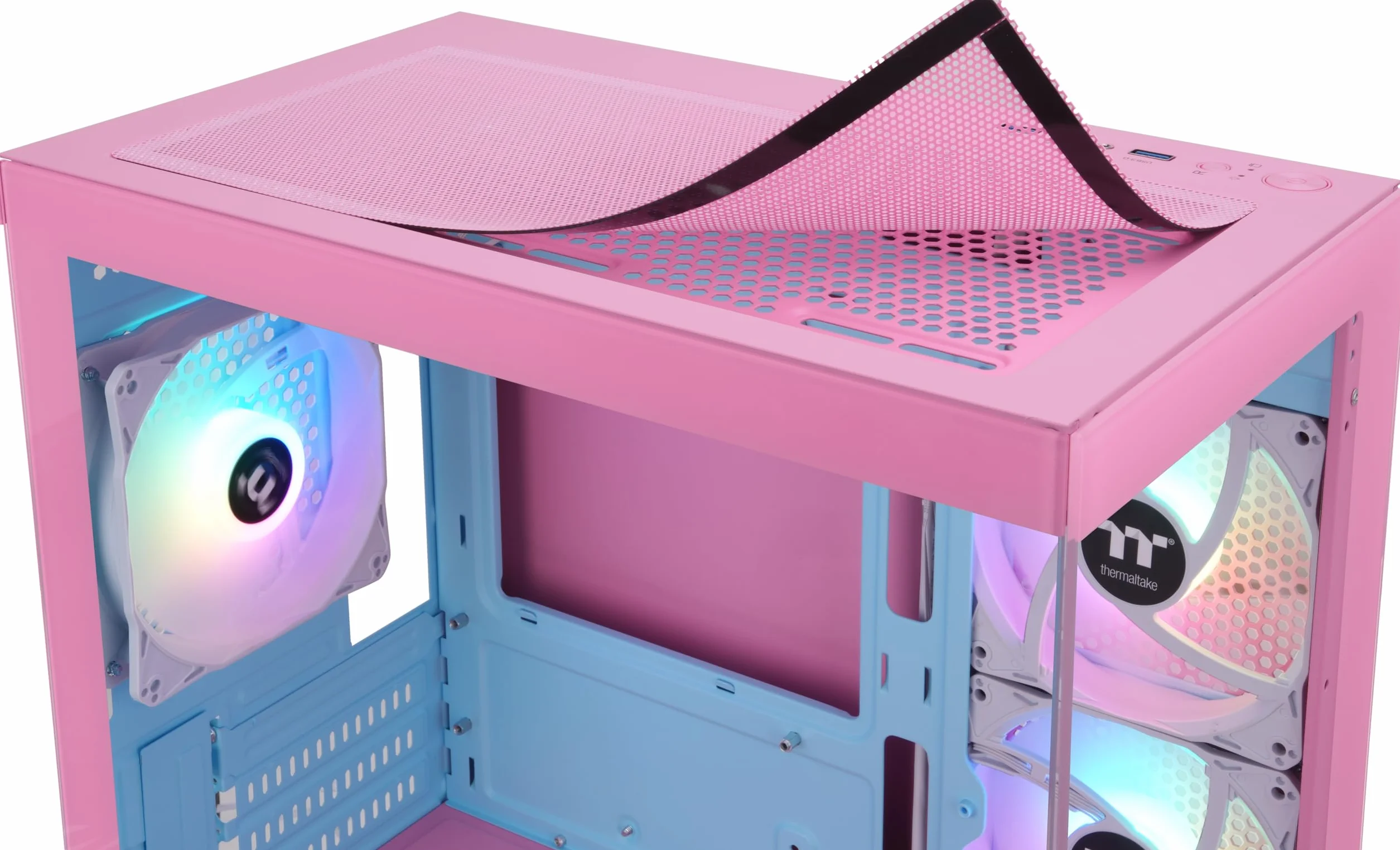 Thermaltake View 170 TG ARGB | Micro Chassis | Bubble Pink