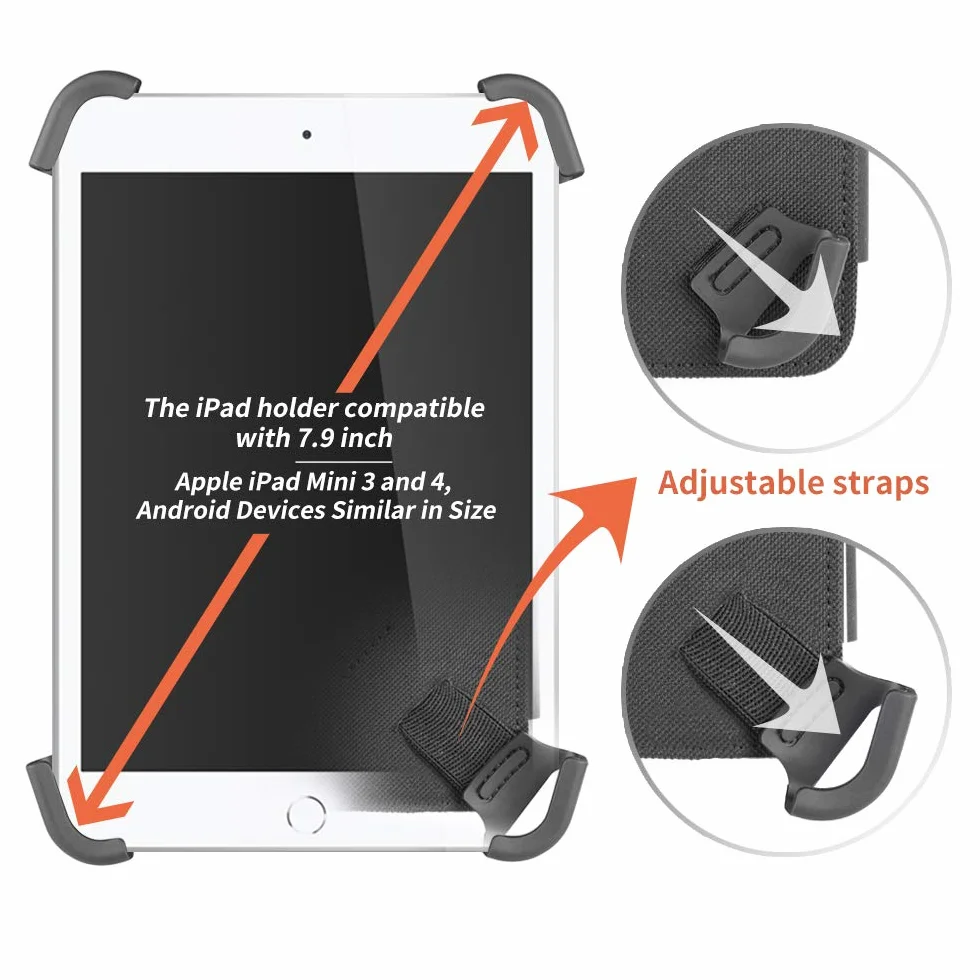 Pilot Kneeboard z aluminiowym schowkiem. Kompatybilny z 7,9-calowym Apple iPad Mini 3 i 4, urządzeniami z systemem Android o podobnym rozmiarze