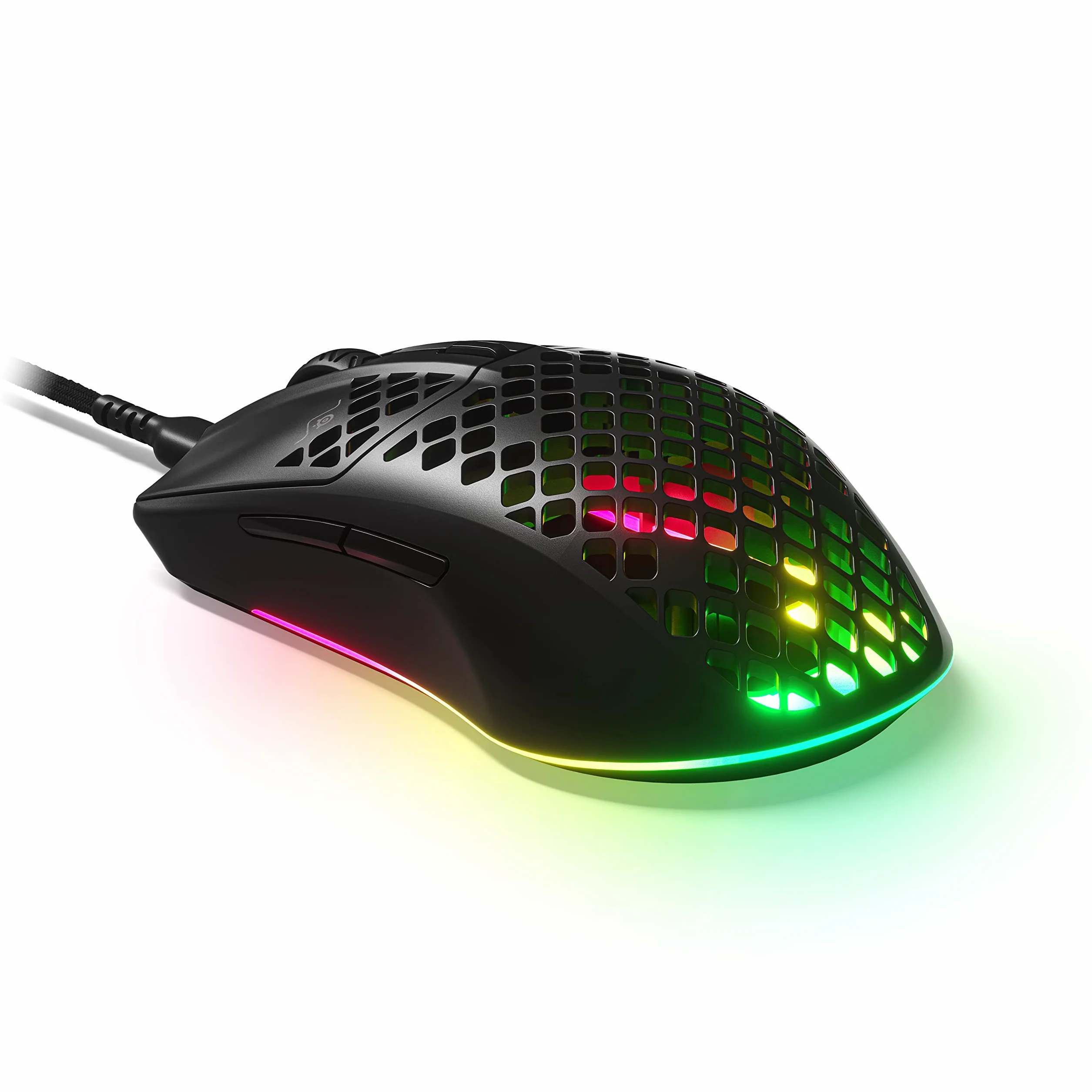 SteelSeries Aerox 3 Wireless Mysz RGB Ultralekka Wodoodporna Sensor TrueMove Air 18K DPI Onyx