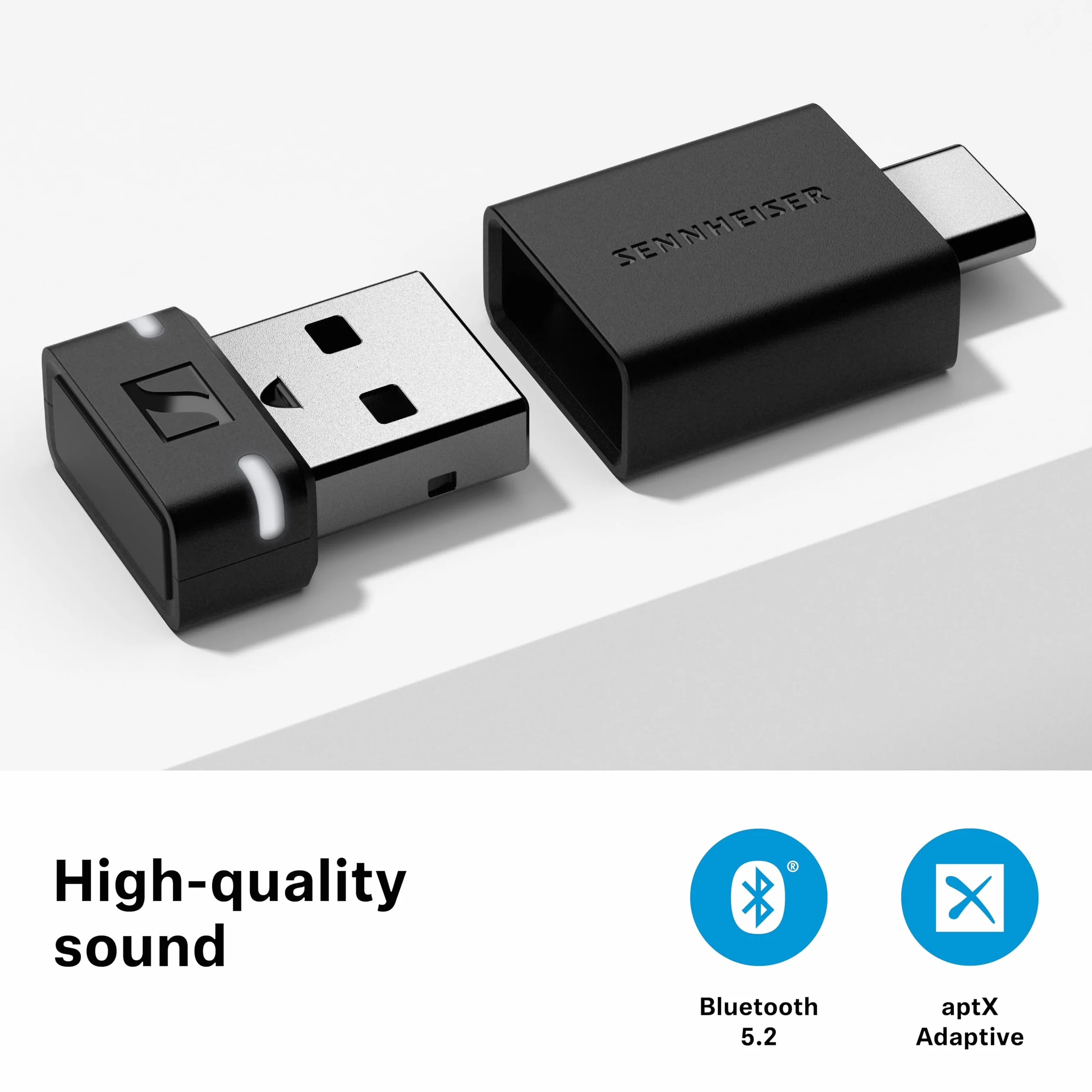 Sennheiser BTD 600 Bluetooth Dongle Adapter USB-A/USB-C AptX
