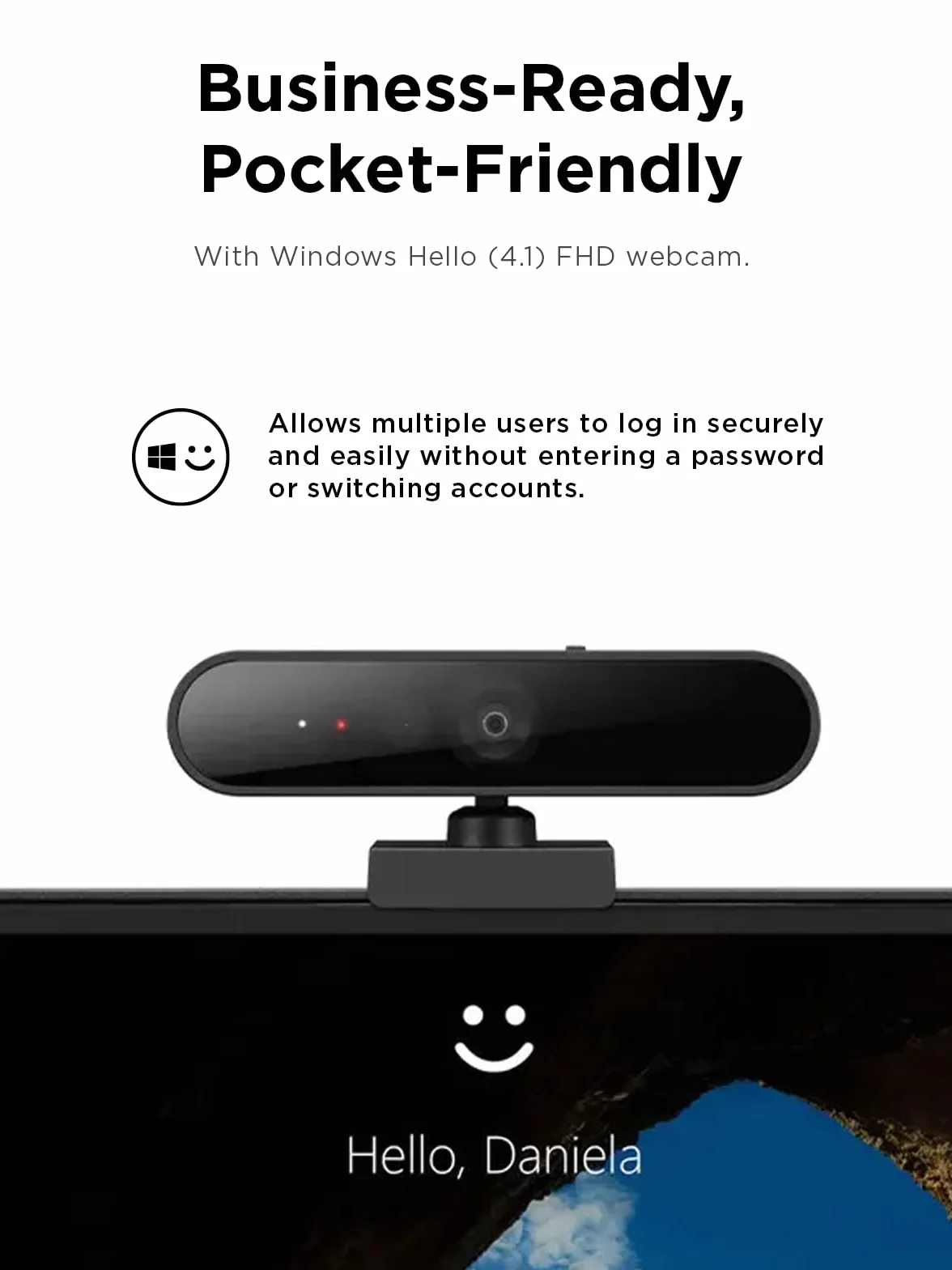 LENOVO Unknown Performance FHD Webcam - Kamera internetowa - Pan/Tilt