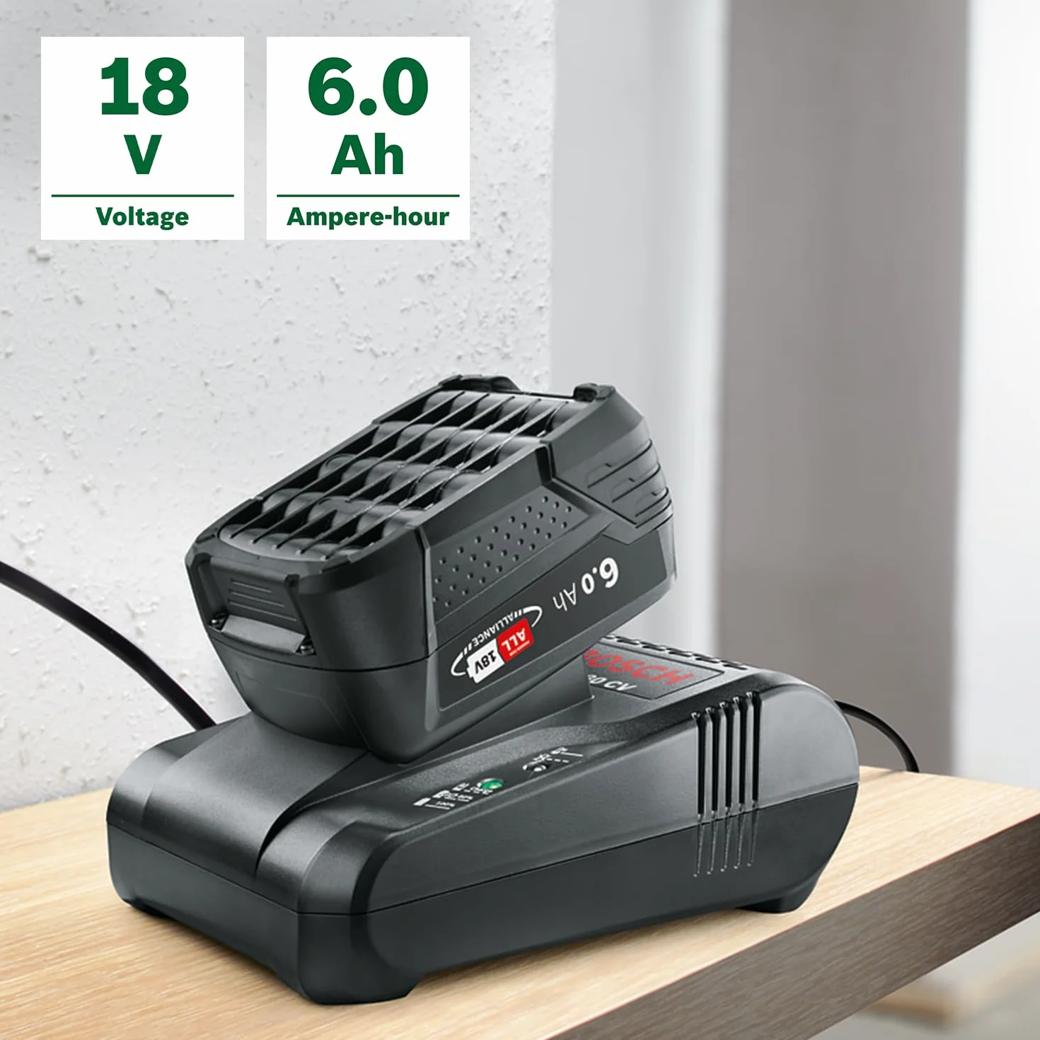 Bosch Home And Garden Ładowarka Akumulatorów AL 1880 CV 18 V
