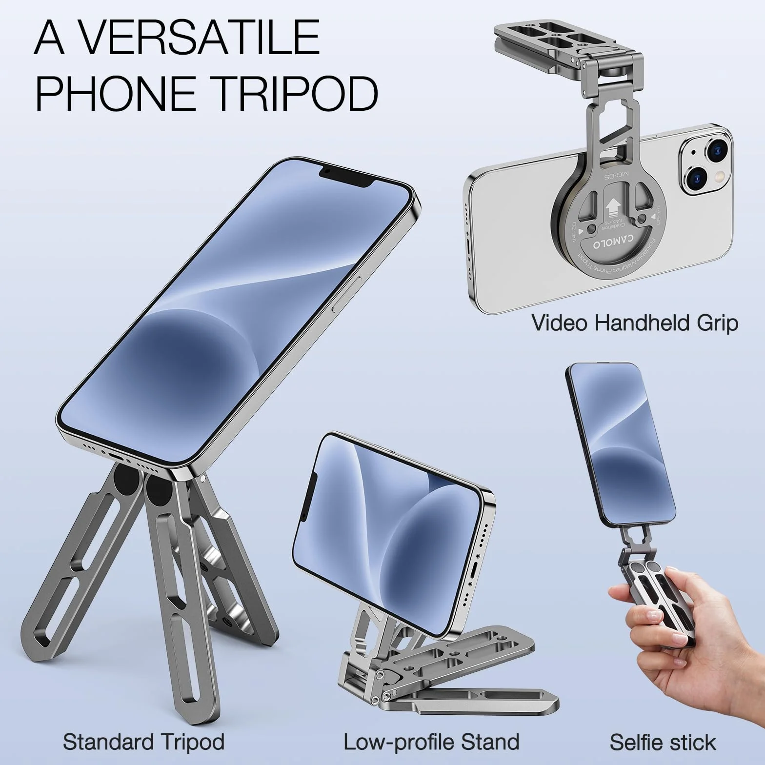 Magnetyczny kieszonkowy statyw do telefonu, składany, kompatybilny z Magsafe do iPhone'a 16, 15, 14, 13, 12 Plus, seria Pro Max, mini uchwyt do telefonu komórkowego, uchwyt na statyw