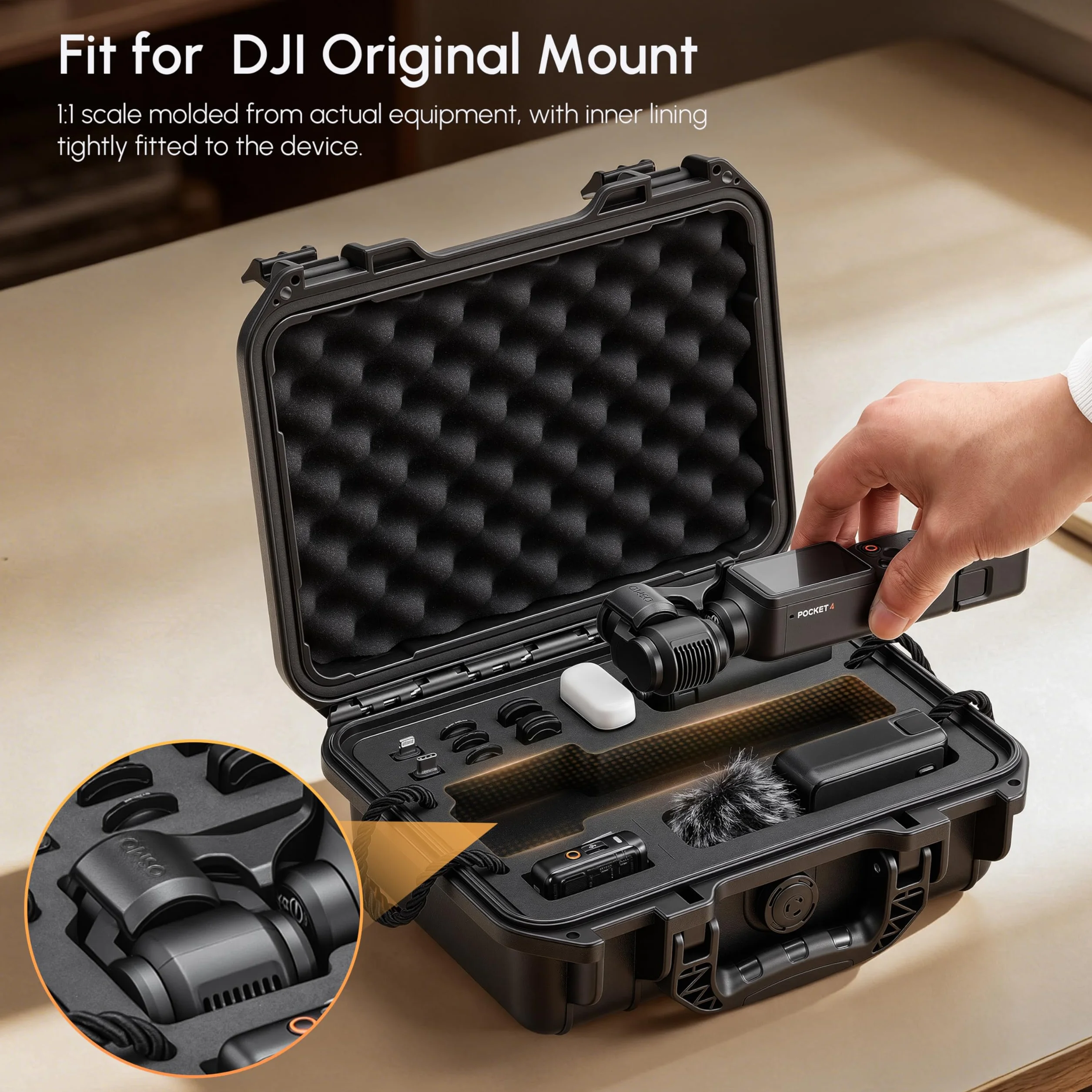 STARTRC PHOTO Wodoszczelna walizka do DJI Osmo Pocket 4, twarda obudowa