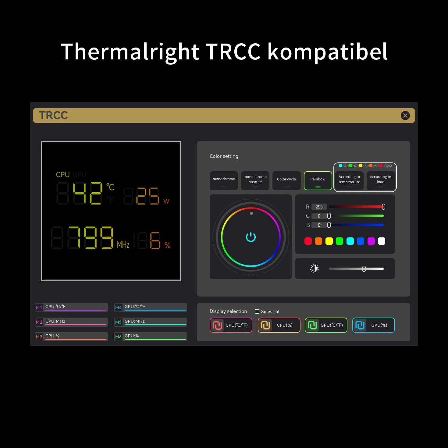 Thermalright Phantom Spirit 120 Digital EVO CPU chłodnica powietrza, 7 heat pipes CPU, wentylator Dual 120 mm PWM, Digital Screen Top Cover, do AM4/AM5/Intel LGA1700/1851/1150/1151/1200, chłodzenie PC