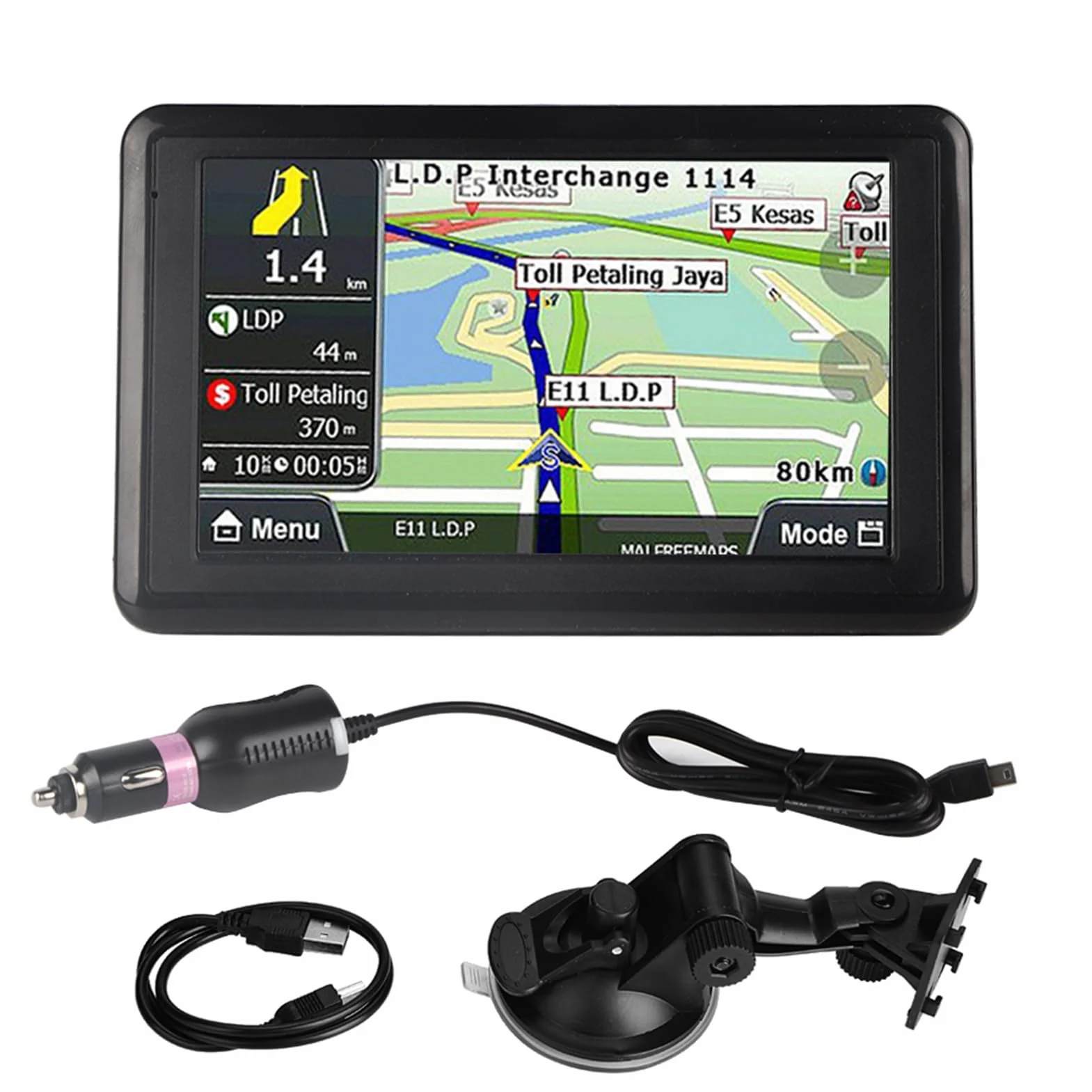 Nawigacja GPS, Podwójny Ekran Dotykowy Nawigacja GPS DDR256M 8G MP3 FM Mapa Mapa Europy 508 Uniwersalna do Samochodu Ciężarowego Camper