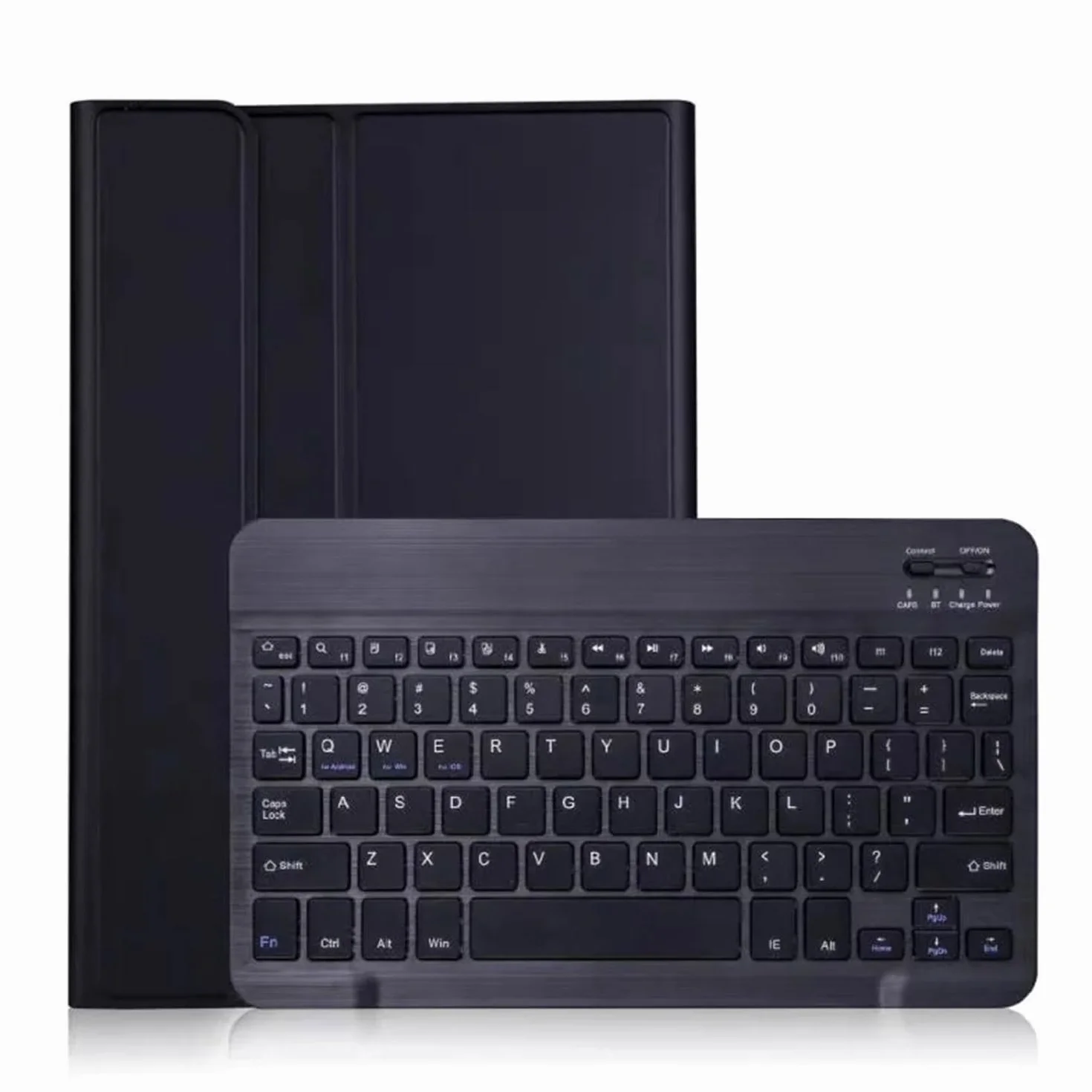 Etui z Klawiaturą Bezprzewodową Bluetooth dla Xiaomi Redmi Pad Pro 12,1 Cala 2024, Czarny