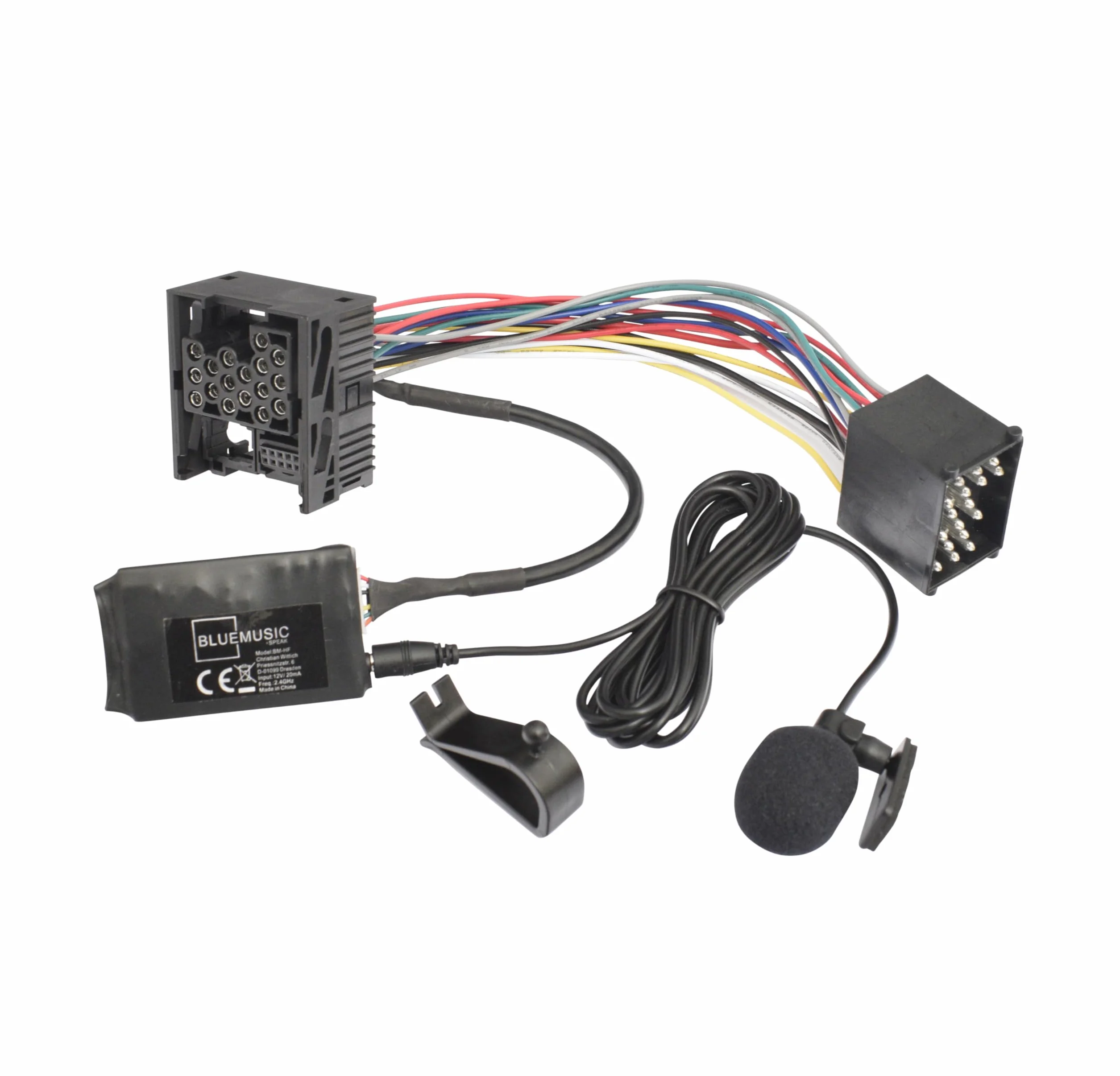 BlueMusic Zestaw głośnomówiący Bluetooth adapter muzyczny kompatybilny z BMW E36 i Z3 z radiem: C43 CD43 BE2450 BE2455