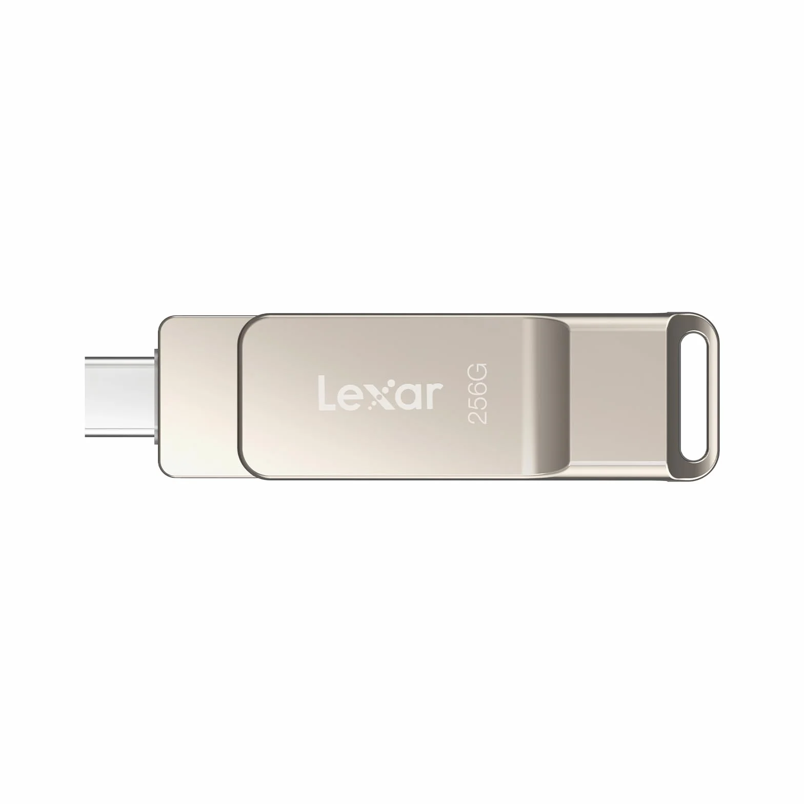 Lexar D40E Podwójny napęd 256 GB, USB 3.2 Gen 1, typ C, pamięć flash USB-C, metalowa obudowa, obrotowa konstrukcja, pendrive (LJDD40E256G-BNSNG)