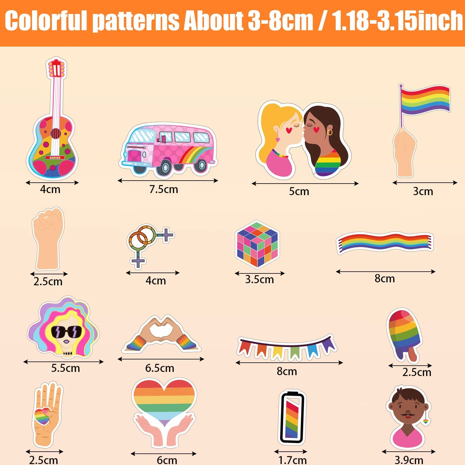 16 Arkuszy / 240+ Naklejek LGBTQ, Gay Pride Naklejki Lesbijskie Gejowskie Biseksualne Trans Pride Naklejki Kolorowe Teczowych LGBT Prezent do Laptopa, Kubki na Wode, Parad