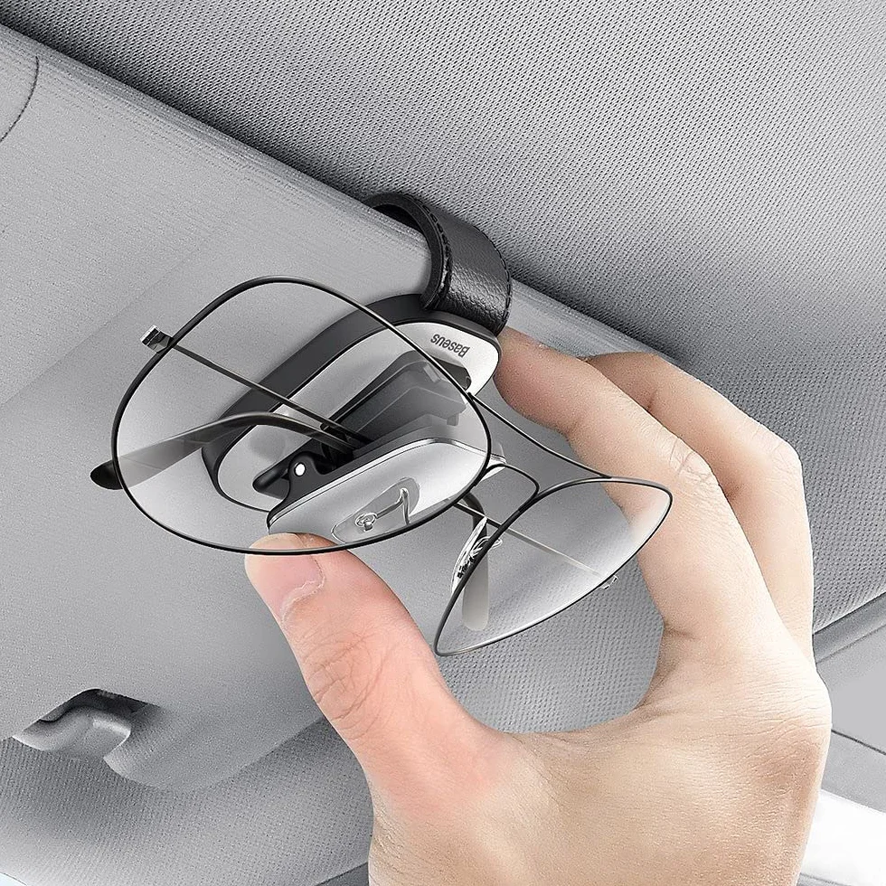 Baseus Platinum Vehicle Eyewear Clip (typ klipsa) (srebrny)