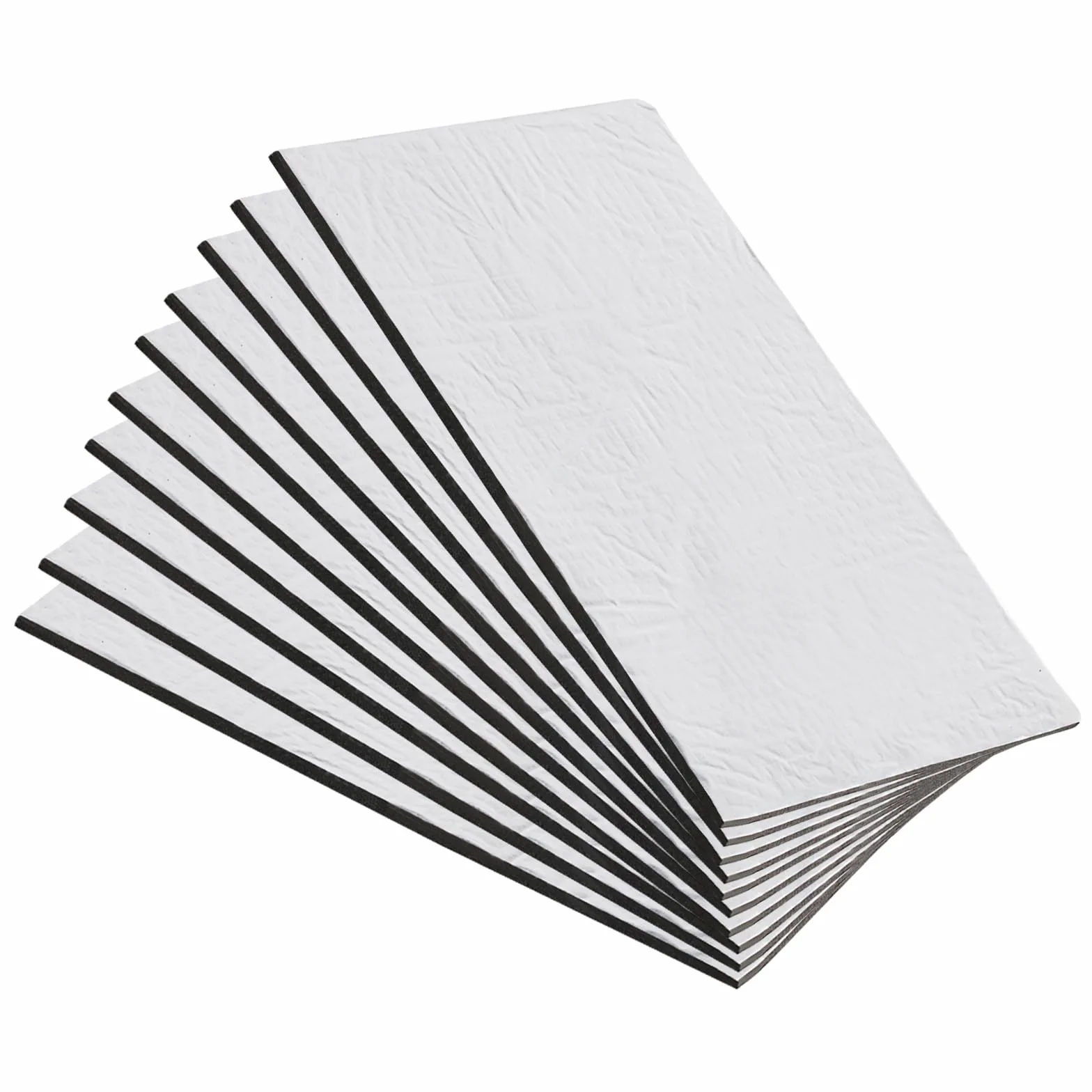 10 SZT Samoprzylepna Mata Wyciszająca do Auta, Izolacja Akustyczna i Termiczna, Wodoodporna i Ognioodporna Mata Antywibracyjna (245 x 185 x 4.5 mm)