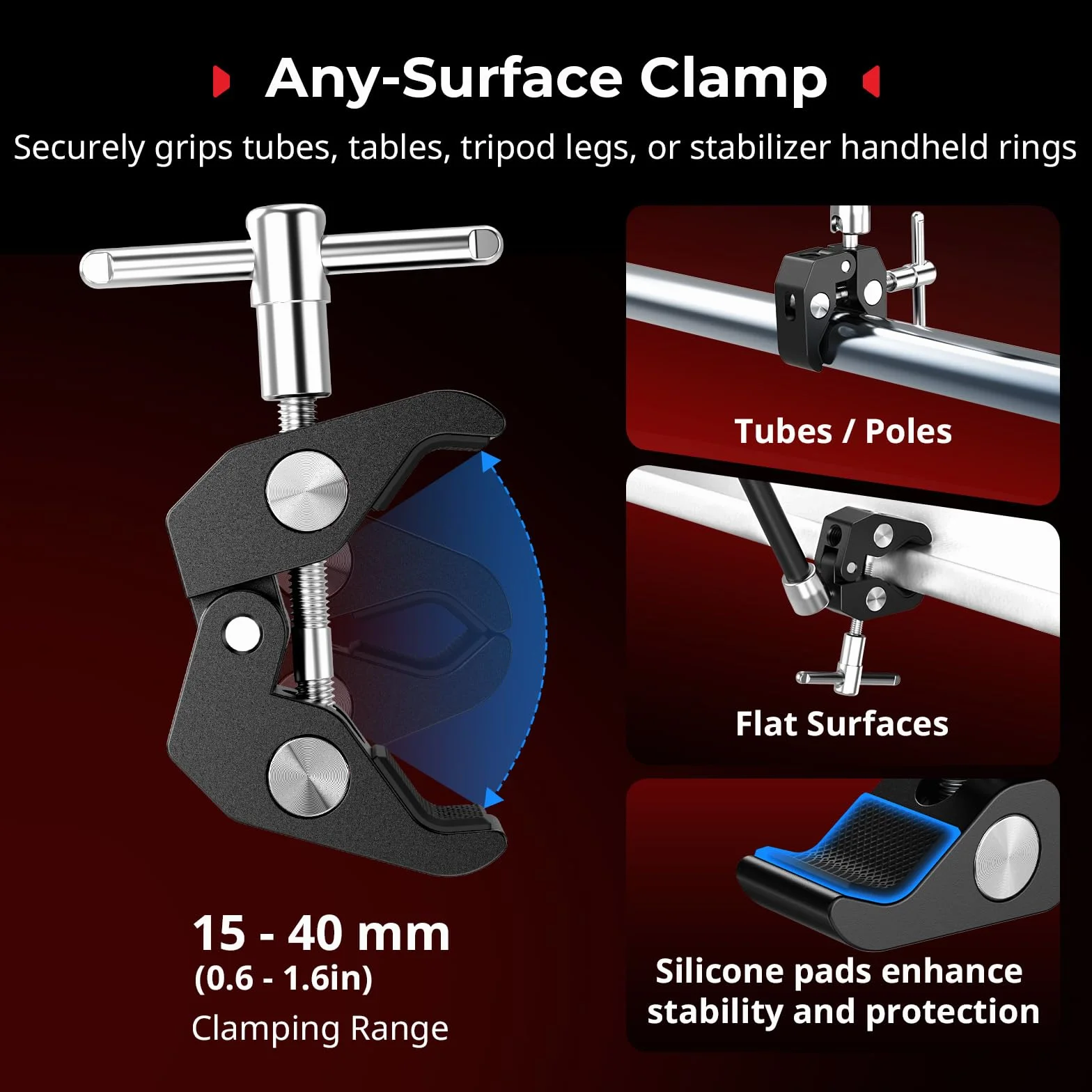 SMALLRIG Magic Arm 11 cali ze śrubą 1/4", uchwyt MagSafe, magnetyczny pierścień adaptacyjny do iPhone, Android, kamer - 5604