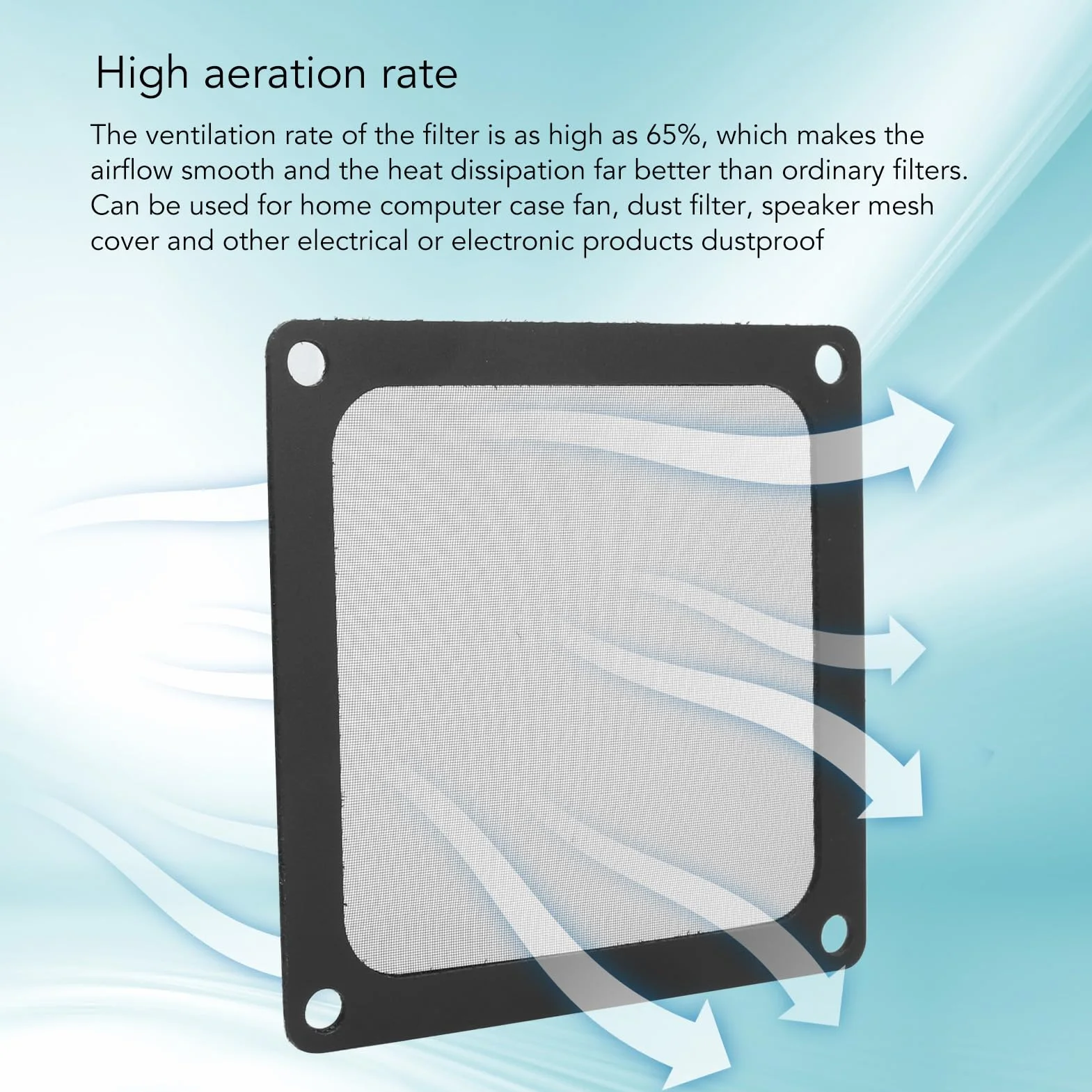 5 Sztuk 80mm X 80mm Wentylator do Obudowy Komputera Filtr Przeciwpyłowy PC Osłona Siatkowa Filtra Grille z ramką magnetyczną, Kolor Czarny