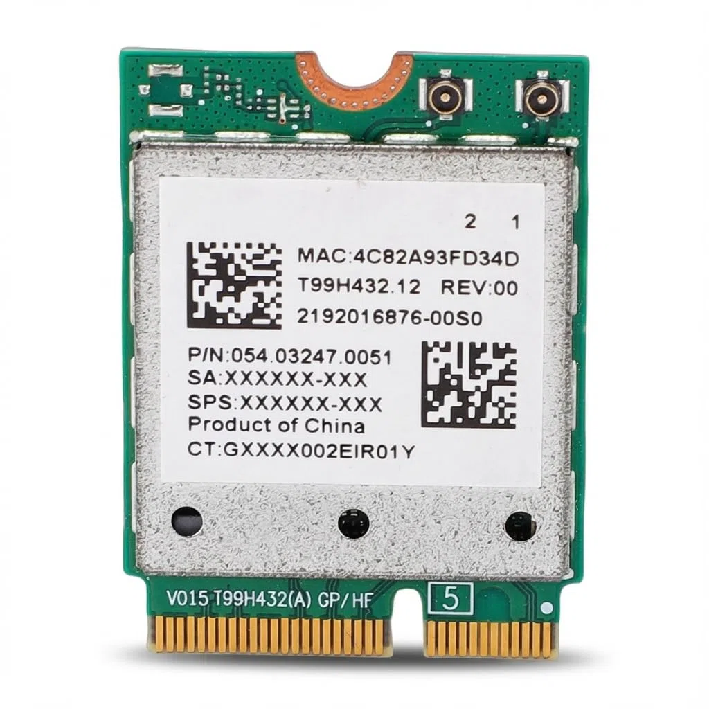 Karta Sieciowa QCNCM865 WiFi 7, Trójzakresowy Adapter Bezprzewodowy 5,8 Gb/s M.2 NGFF, moduł 6 GHz 5G 2,4G do Laptopa PC