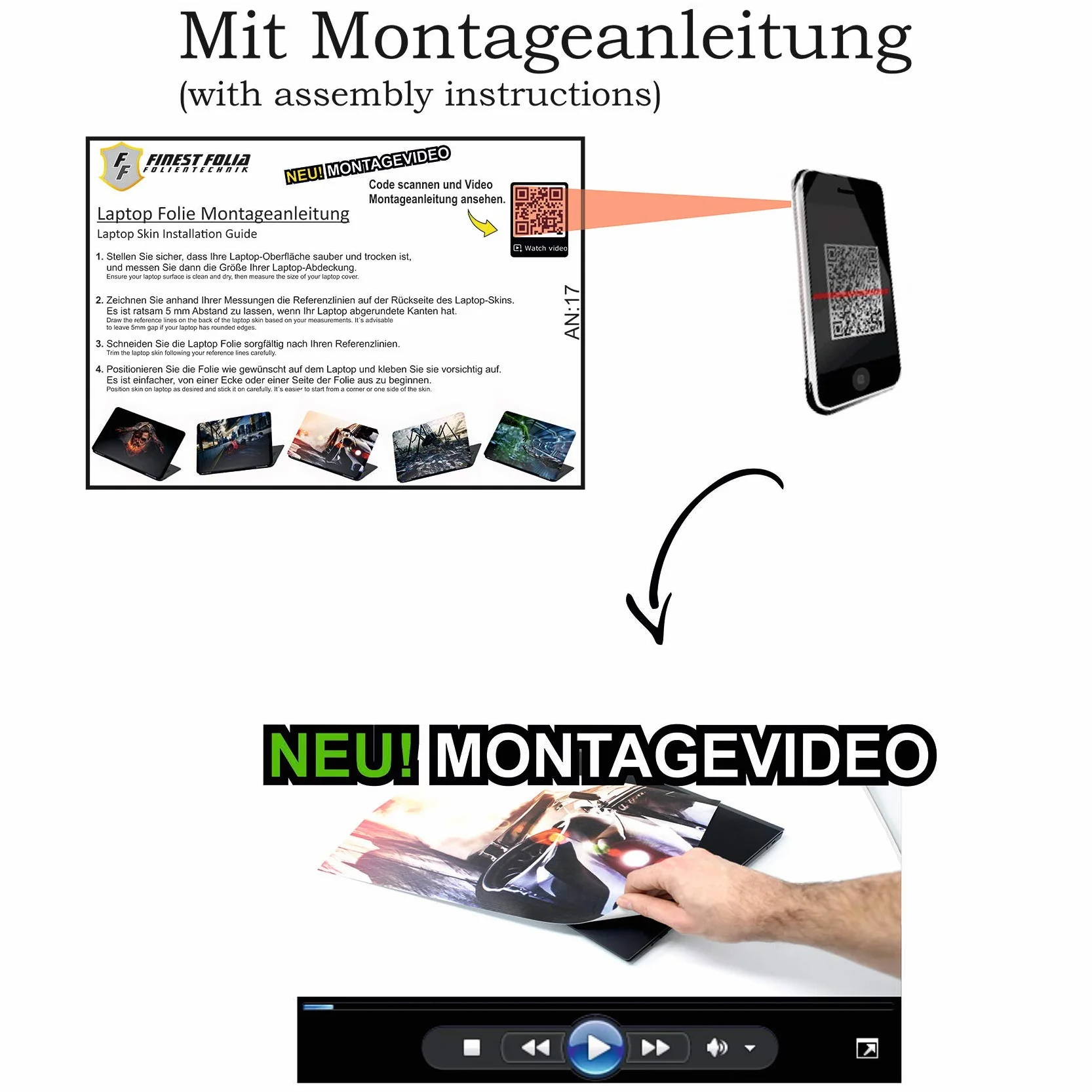 Folia na laptopa, abstrakcyjna folia samoprzylepna do notebooka, naklejka ochronna Vinyl Skin Sticker (13-14 cali, LP21, Stickerbomb)