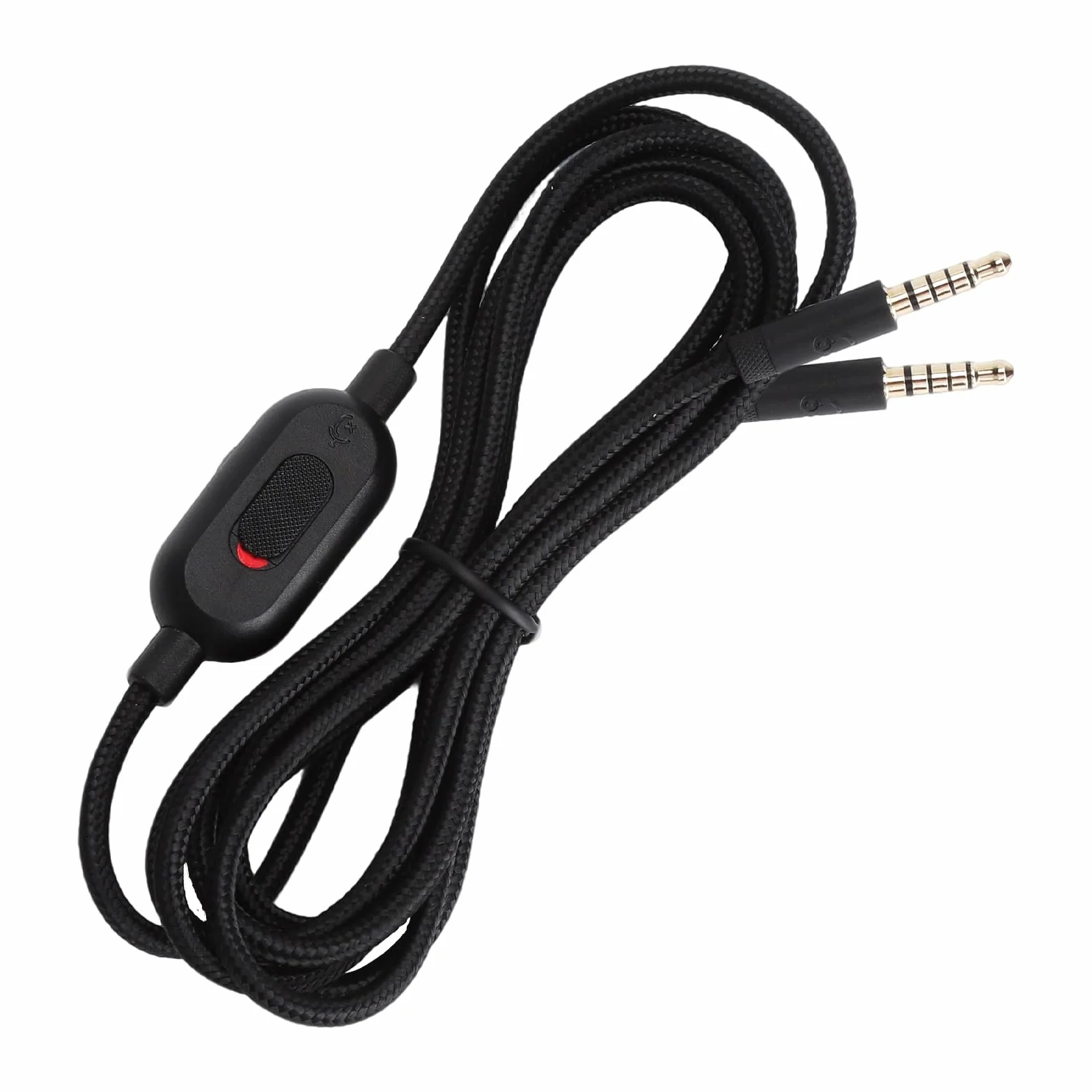 TNSLAND Zestaw słuchawkowy gamingowy, zapasowy kabel audio 200 cm, z regulacją głośności, kompatybilny z G Pro, G Pro X, G433, G233, czarny
