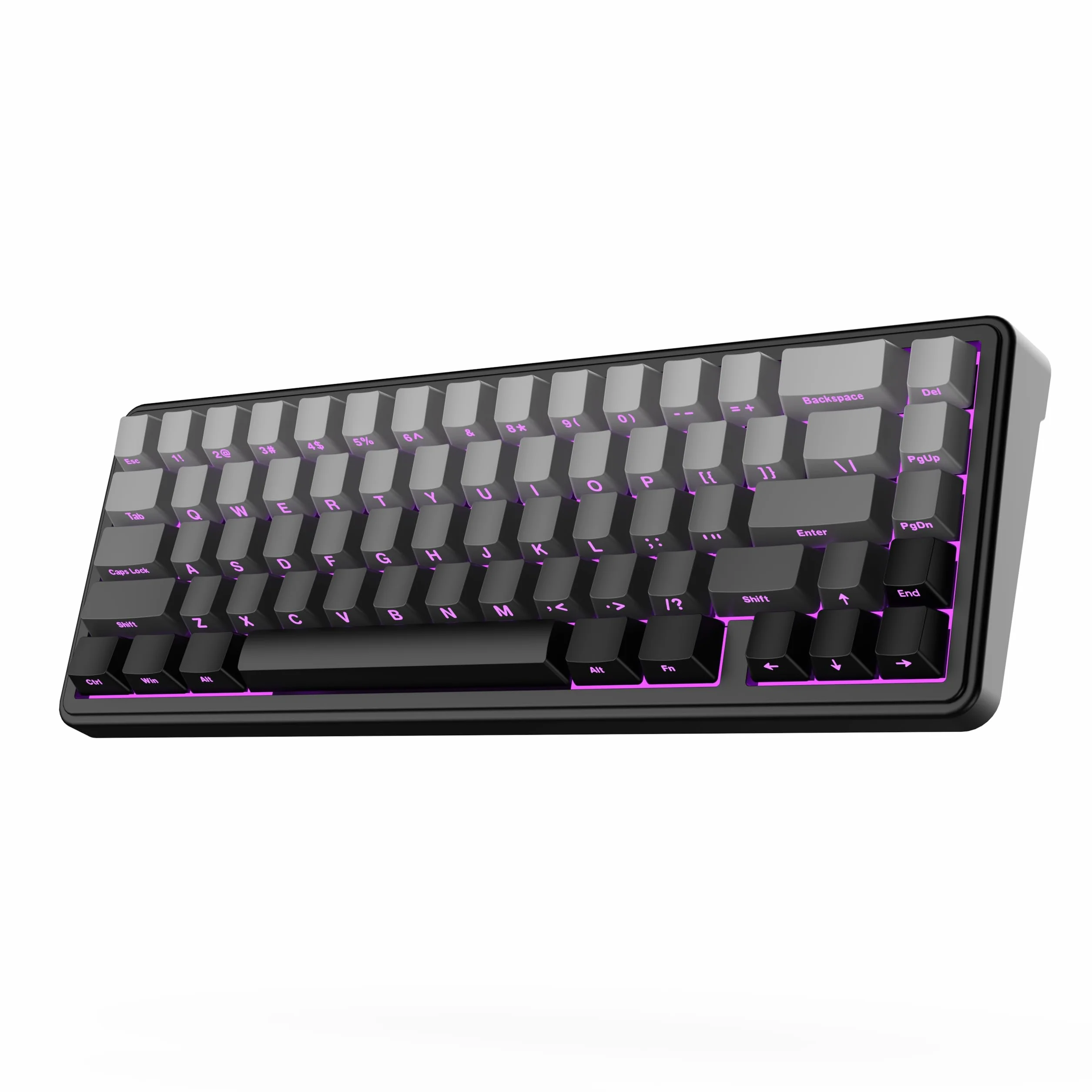 EPOMAKER x AULA F65 65% klawiatura mechaniczna Tri-Mode RGB Hot Swap 4000 mAh czarny Reaper Switch