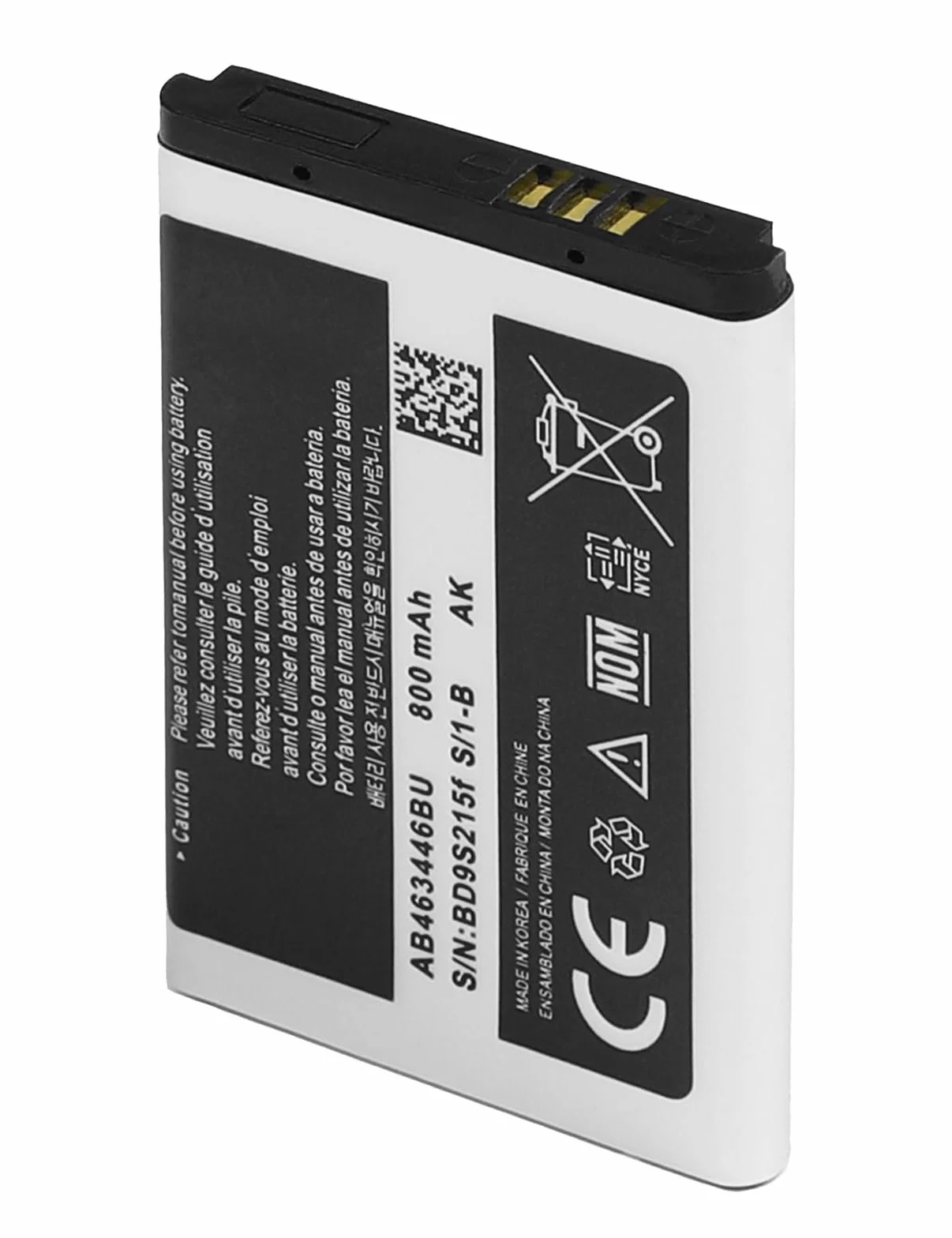 Akumulator AB463446BU AB553446BU AB043446BE kompatybilny z telefonem Samsung B2100 C3520 E900 E1150 E1190 E1200 E1310 E2330 E2530 E3210 I322 0 M32 00 X530 X680 Mobile Phone Baterie 800 mAh