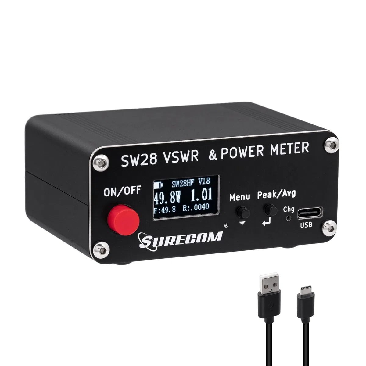 Mcbazel Surecom SW-28HF Mini W.S.W.R. i licznik mocy 1,5 MHz-60 MHz 120 W