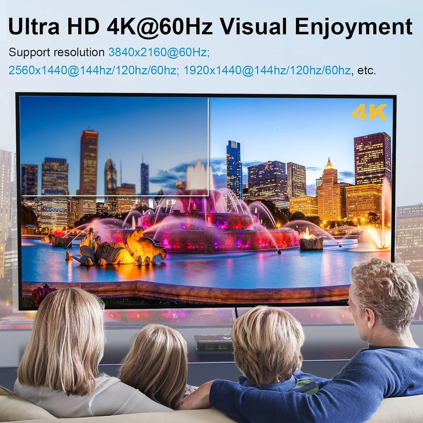 Przełącznik USB-C KVM do 2 komputerów typu C, przełącznik USB typu C KVM obsługuje 4K @ 60 Hz, dzielenie klawiatury, myszy i monitora, obsługuje szybkie ładowanie 87 W PD