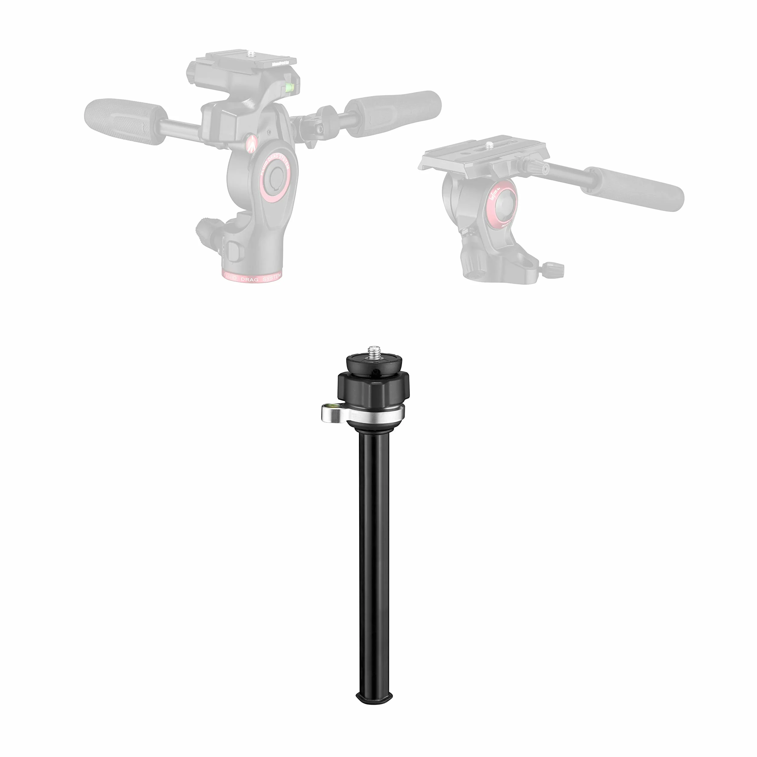 Manfrotto Befree Kolumna poziomująca, aluminiowa, nośność 4 kg, do statywów fotograficznych i zestawów Befree