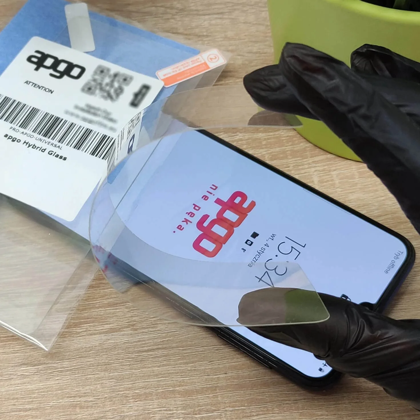 apgo Hybrid Glass Screen Protector do Amazon Kindle Paperwhite Signature Edition, szkło hybrydowe, zamiennik hartowanego