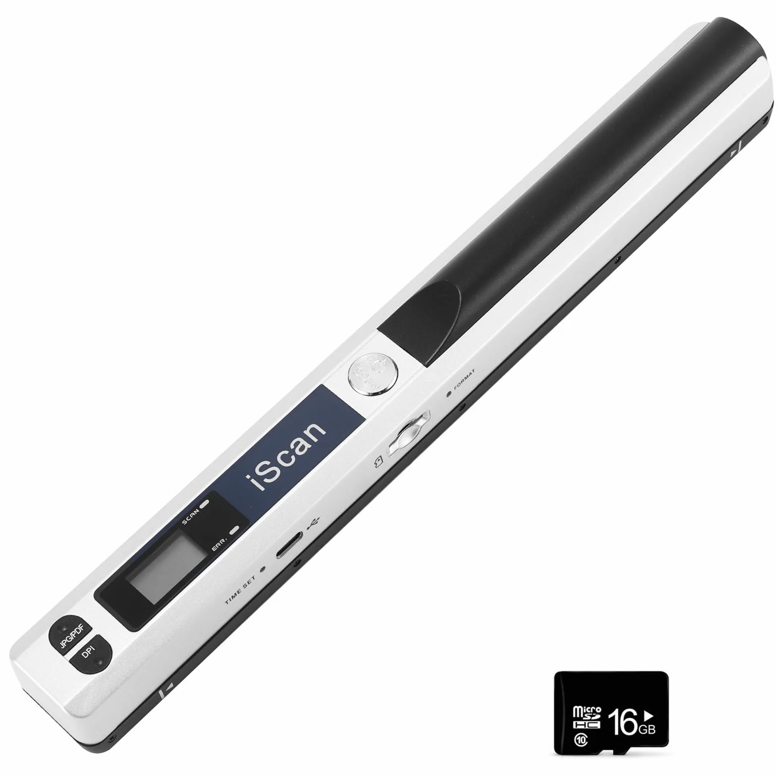 Przenośny skaner 900DPI A4 USB biały z kartą 16GB TF