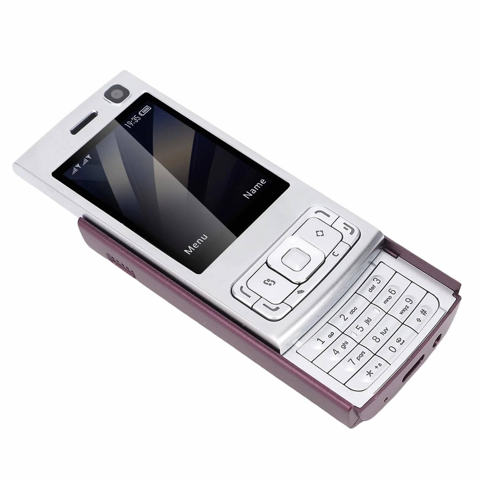 Odblokowany Telefon Wysuwany z Ekranem o Przekątnej 2,0 Cala, Zestawem Głośnomówiącym o Dużej Głośności i Dużymi Przyciskami Zapewniającymi łatwą obsługę (PURPLE)