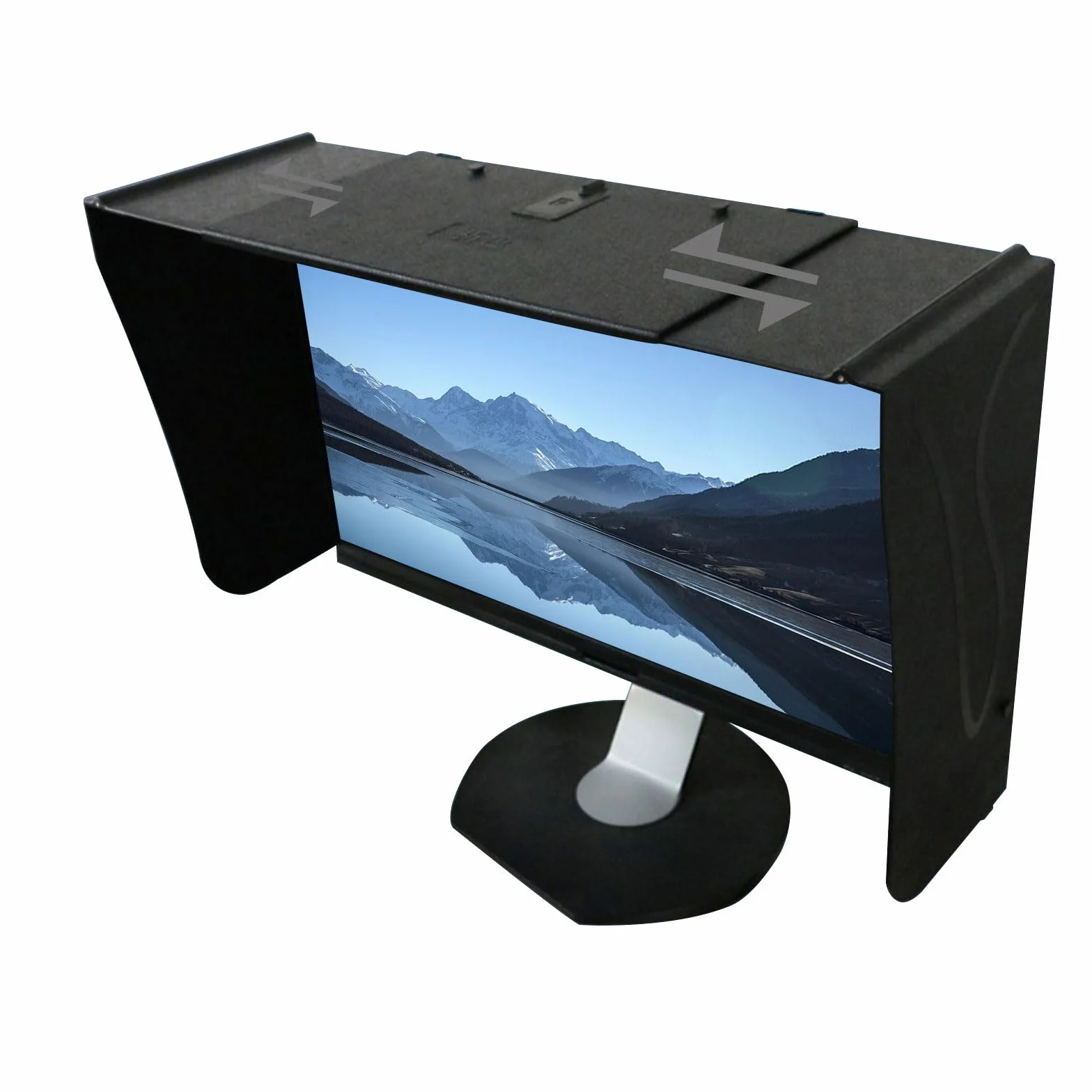 Osłona przeciwsłoneczna na monitor 17-27" regulowana 41-71 cm składana uniwersalna