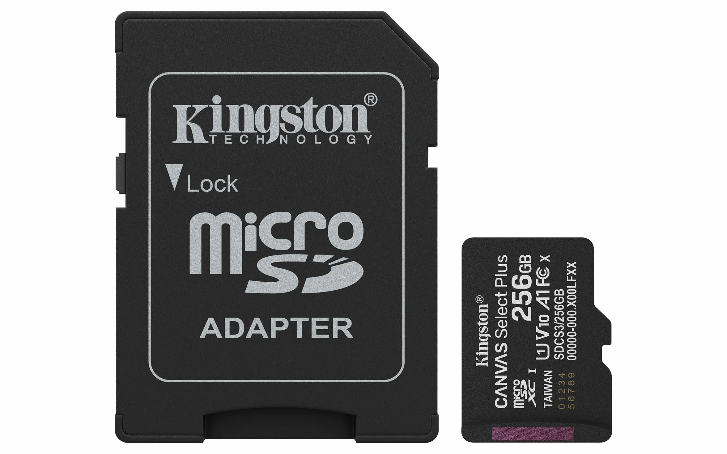 Kingston Canvas Select Plus Karta pamięci microSD 256GB microSDXC 150MB/s A1 Adapter SD