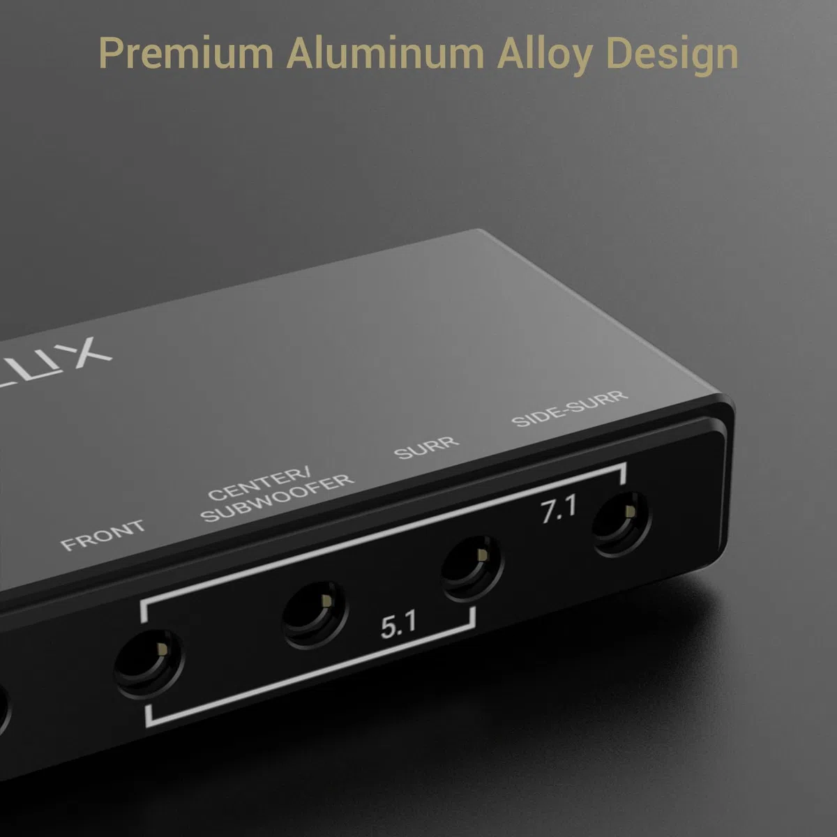 Karta dźwiękowa surround USB 7.1, częstotliwość próbkowania 48KHz-384KHz dla słuchawek, zewnętrzna karta dźwiękowa USB A wykonana w całości ze stopu aluminium do laptopa, komputera PC