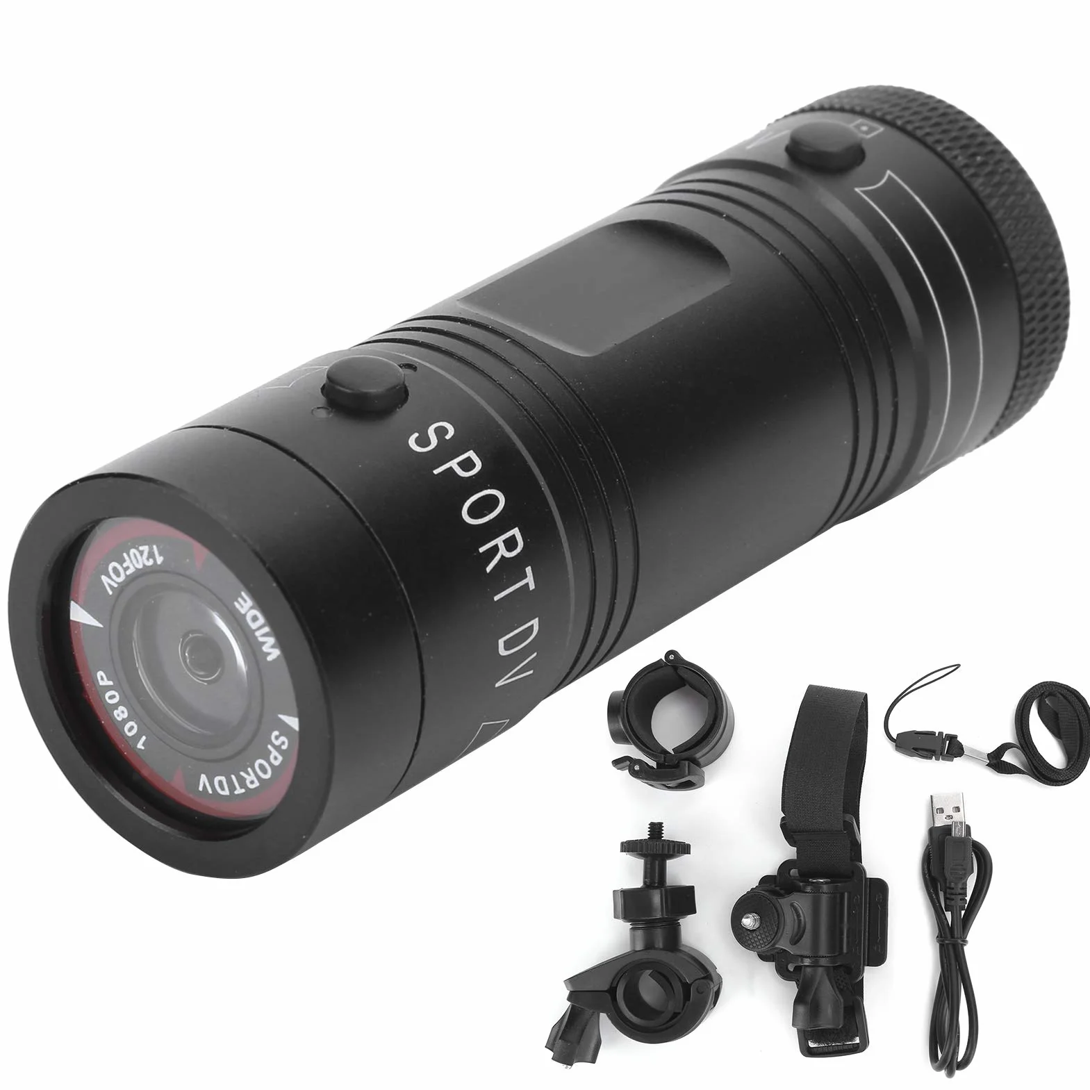 Motocyklowa kamera do nagrywania na desce rozdzielczej, 1080P 30fps rejestrator wideo jazdy motocykl DVR z kątem widzenia 120 stopni, obsługuje kartę pamięci 32GB