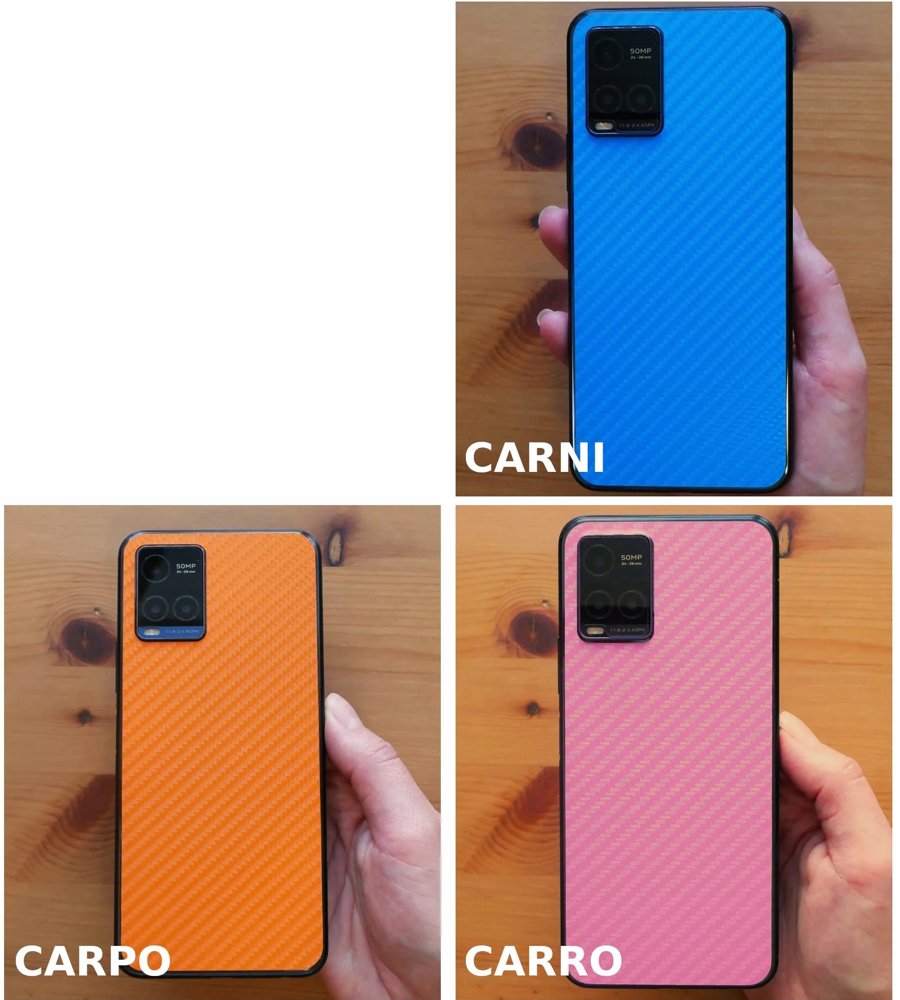apgo Skins folia naklejka skórka strukturalna na TYŁ do Samsung Galaxy S23+ Plus - Carbon Czarny